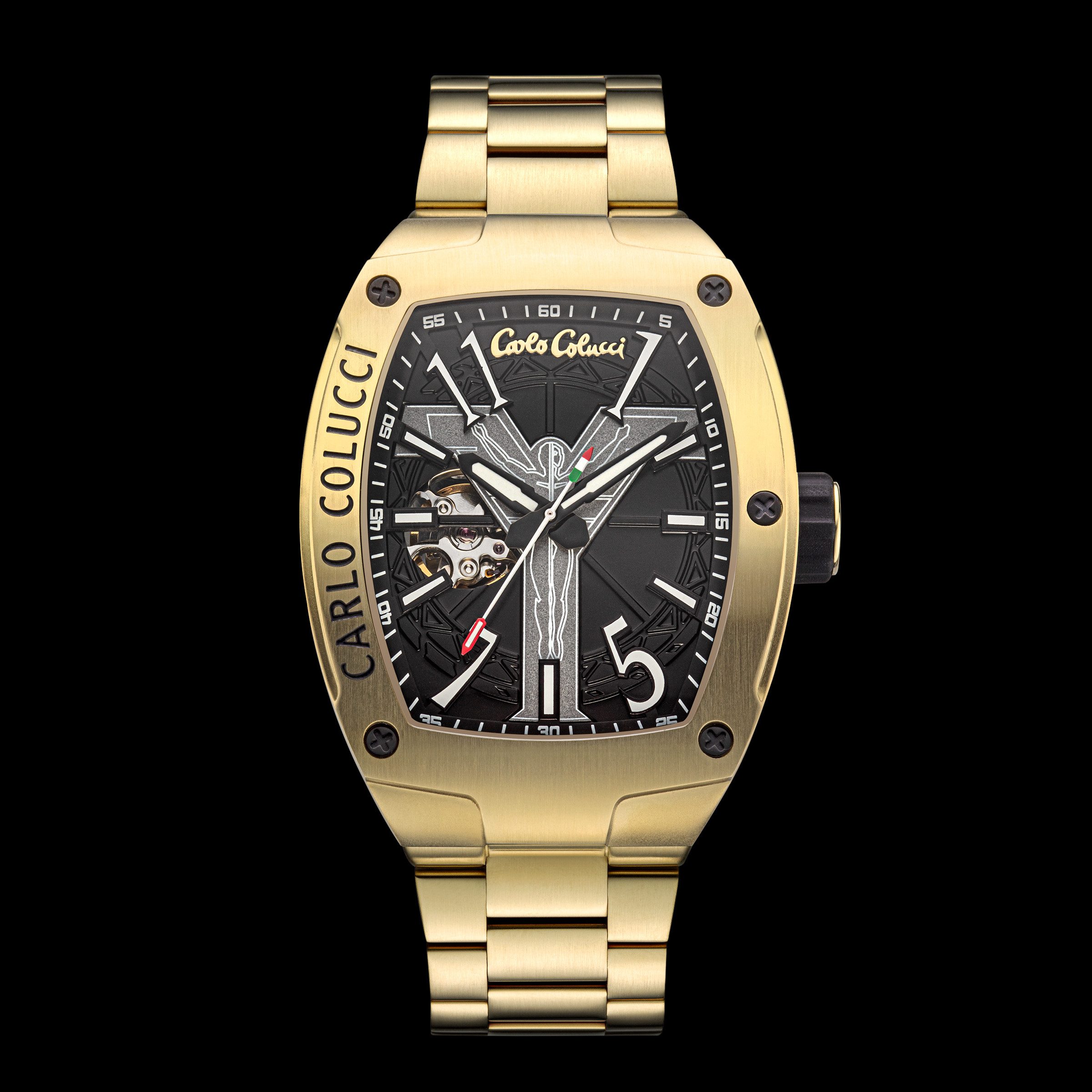 CARLO COLUCCI Automatikuhr Automatikuhr Automatikuhr 100% Edelstahl 41 x 53 günstig online kaufen