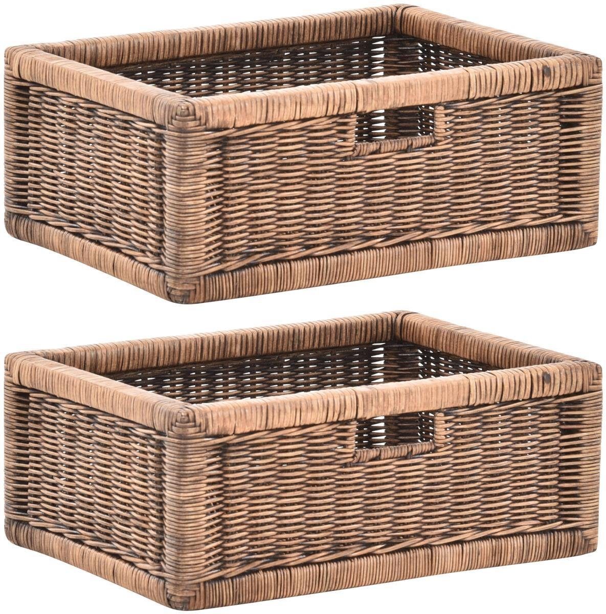 Krines Home Regalkorb 2er Set Regalkorb günstig online kaufen