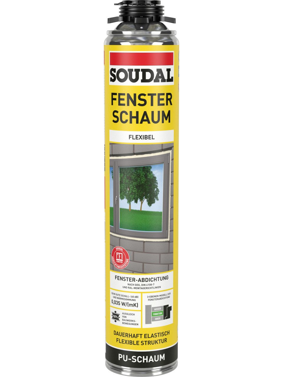SOUDAL Montagekleber Soudal B2 Fensterschaum 750 ml