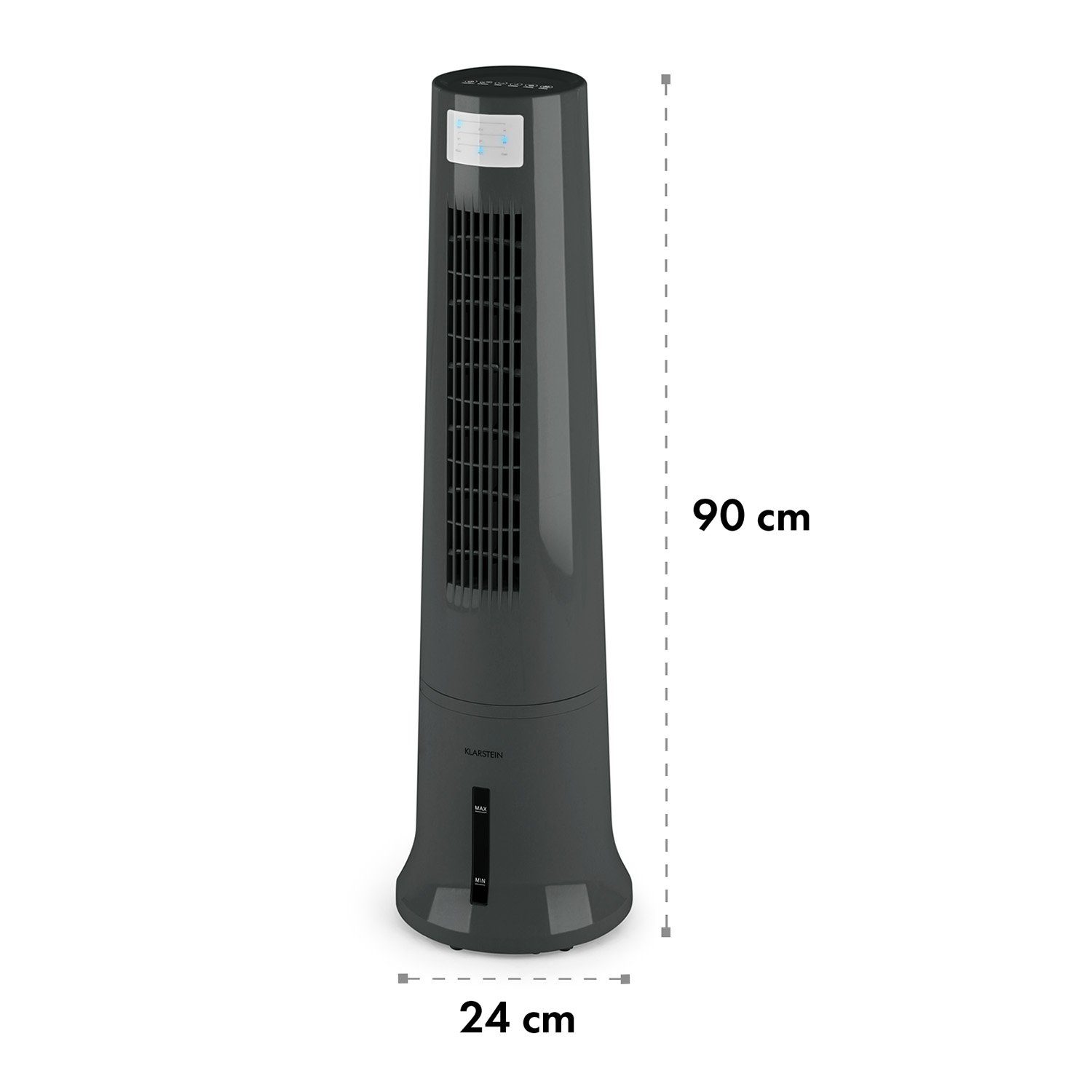 Ventilatorkombigerät Highrise Eis mobil Abluftschlauch & mit 3-in-1 Luftkühler, ohne Grau Klarstein Klimagerät Wasserkühlung