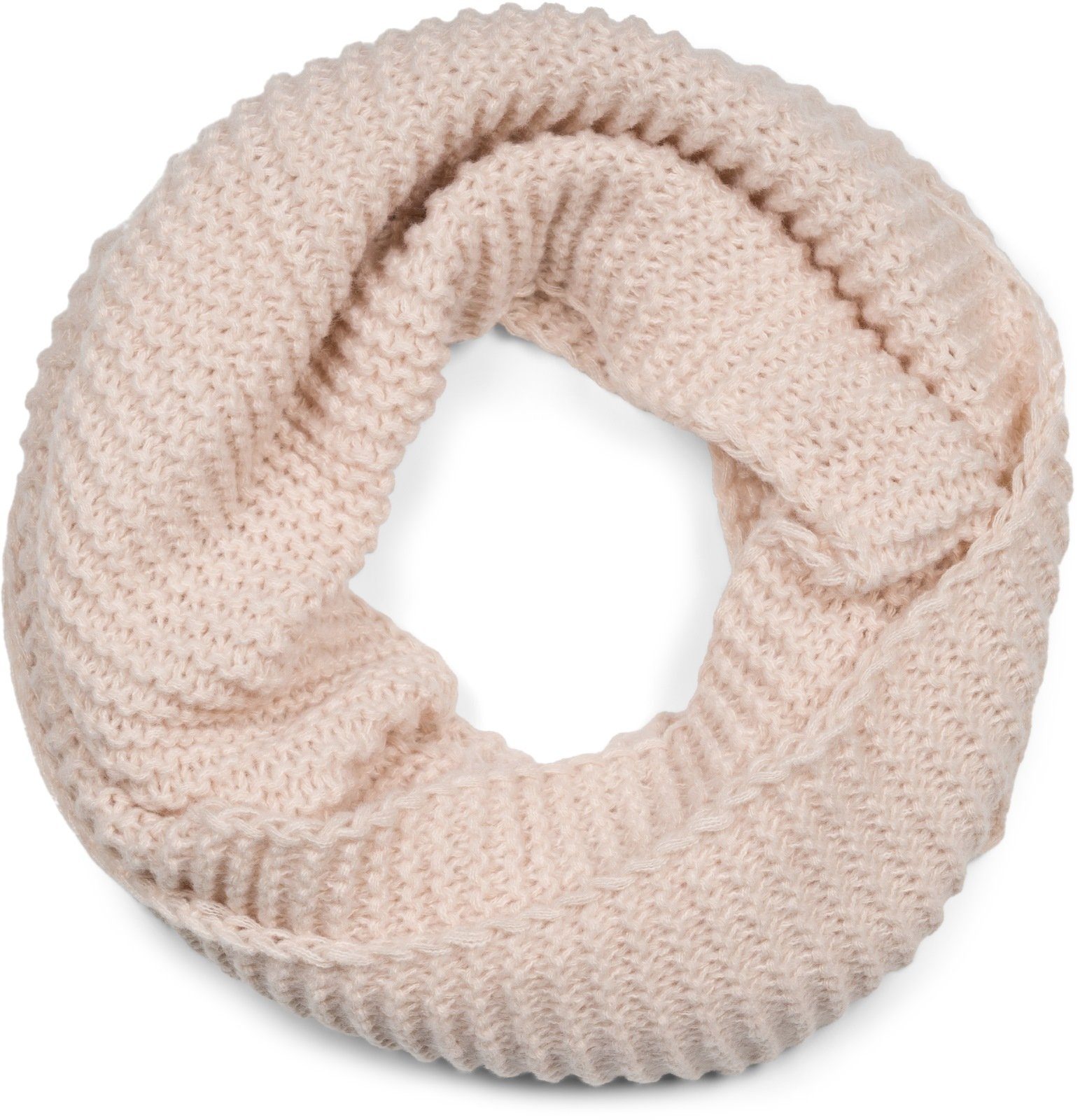 styleBREAKER Loop, (1-St), Beige Loop Wellenmuster Strick