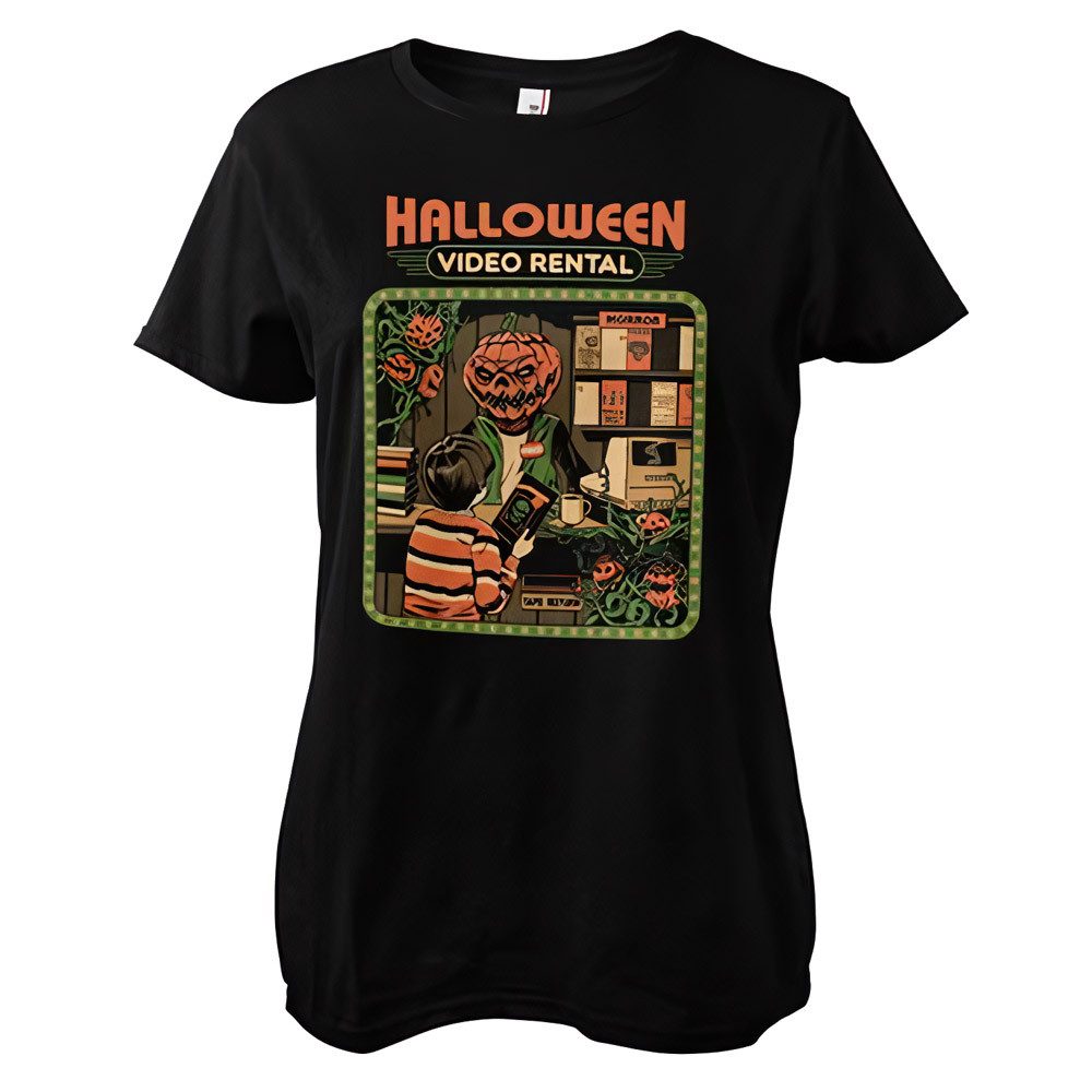 Steven Rhodes T-Shirt Halloween Video Rental Girly Tee