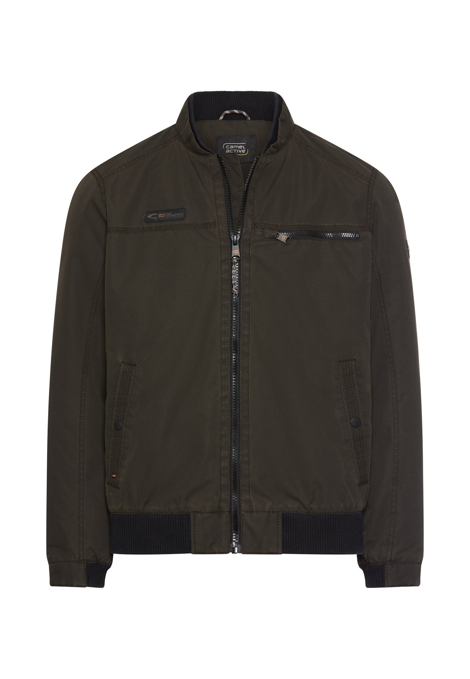 camel active Outdoorjacke mit Strickbund Langarm
