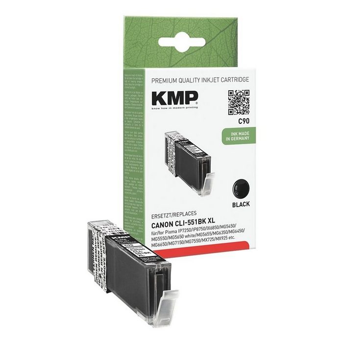 KMP Tintenpatrone (ersetzt Canon »CLI-551BK XL« schwarz)