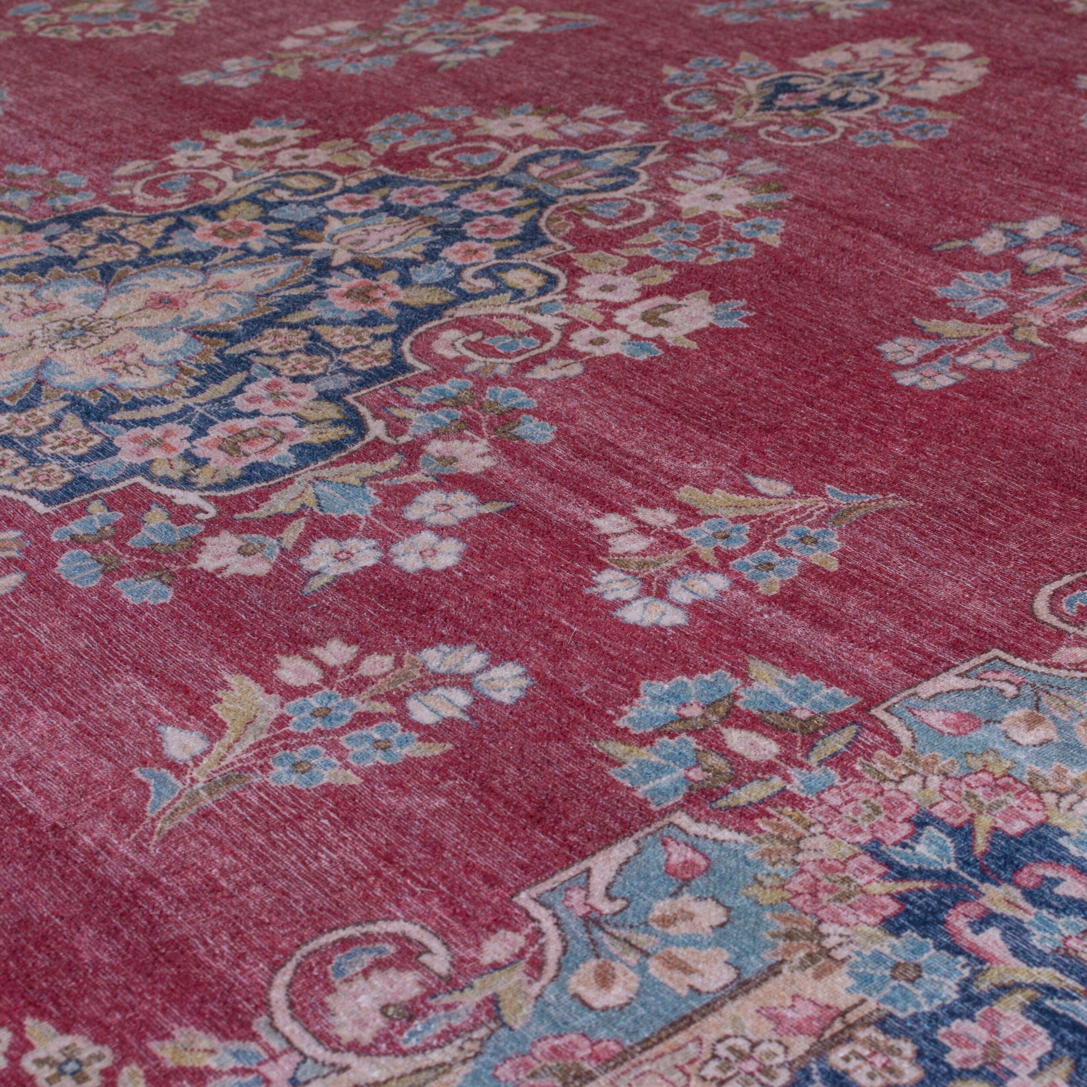Teppich Colby, FLAIR RUGS, Design, rechteckig, Vintage Höhe: Orient-Optik, mm, fußbodenheizungsgeeignet, waschbar 7 rot