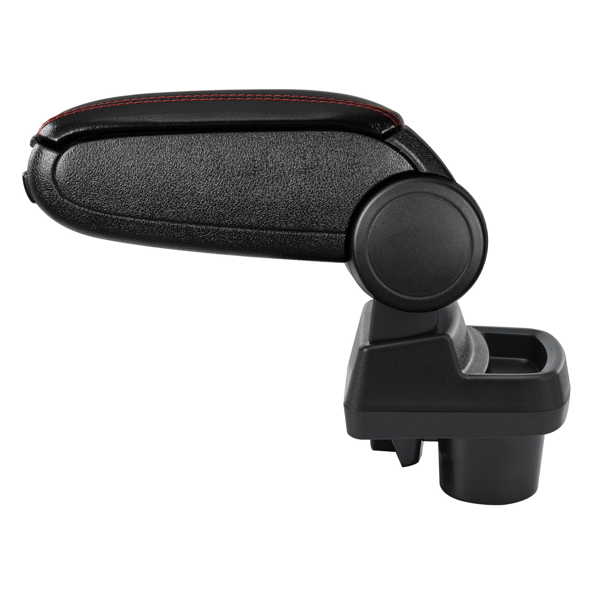 pro.tec Armlehne, Opel Corsa F (2019) mit Fach Kunstleder Schwarz mit roten Nähten