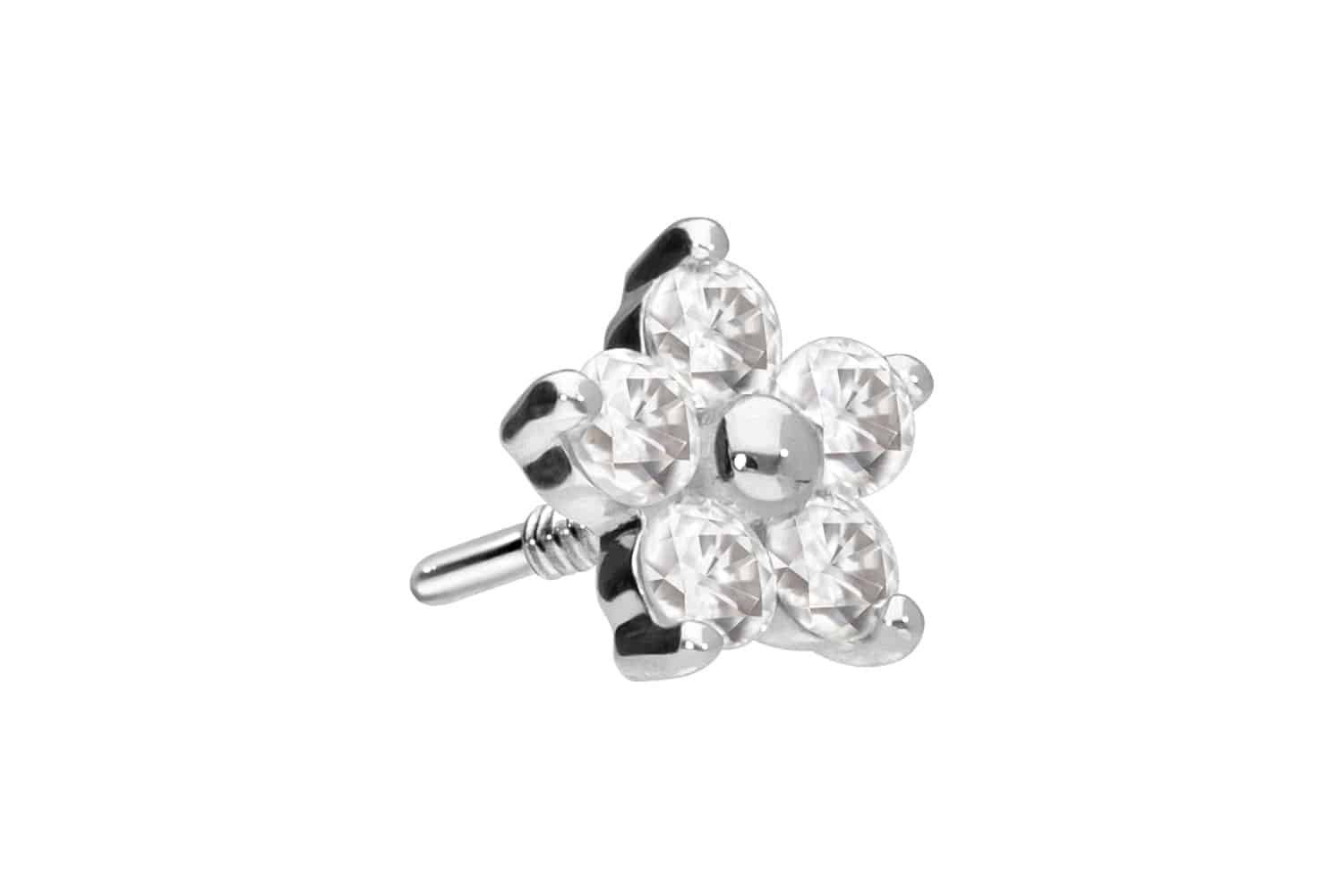 PIERCINGLINE Piercing-Set 14 Karat Gold Schraubaufsatz günstig online kaufen