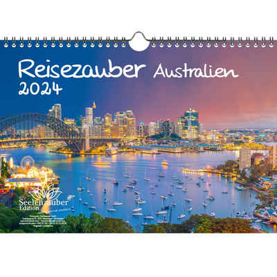 Seelenzauber Wandkalender Reisezauber Australien DIN A4 Kalender für 2024 Canberra Sydney Urlaub