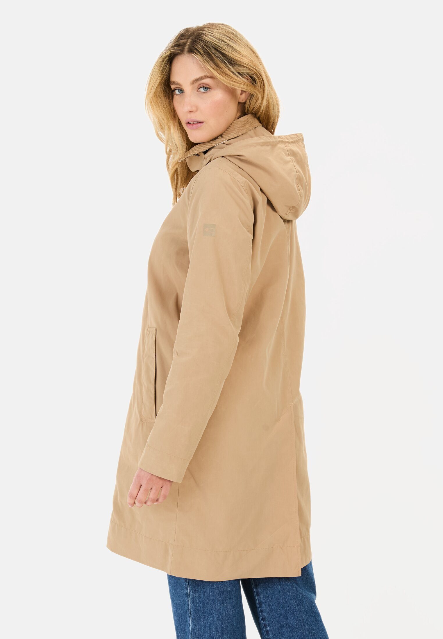 camel active Trenchcoat aus gewachster Baumwolle günstig online kaufen