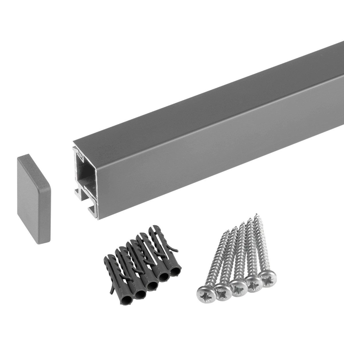 Küchenorganizer-Set Linero style Küchenreling 600 - 1800 mm Edelstahloptik