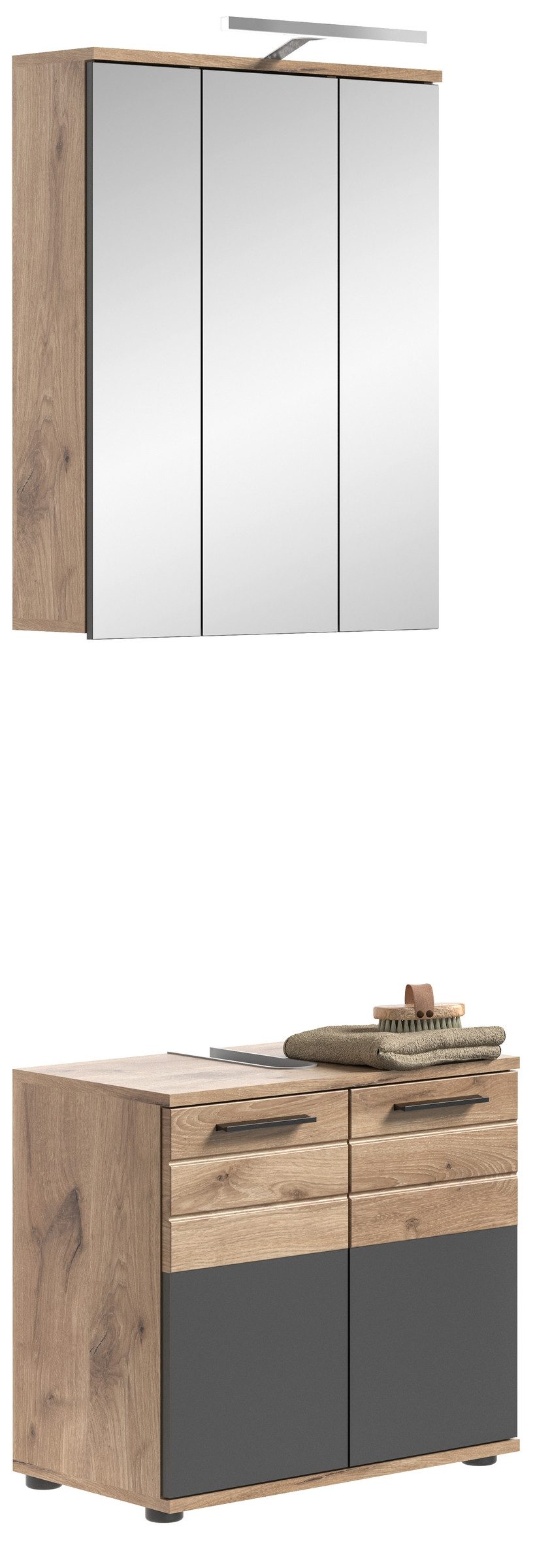 xonox.home Badmöbel-Set 60 x 190 x 34 cm (B/H/T)