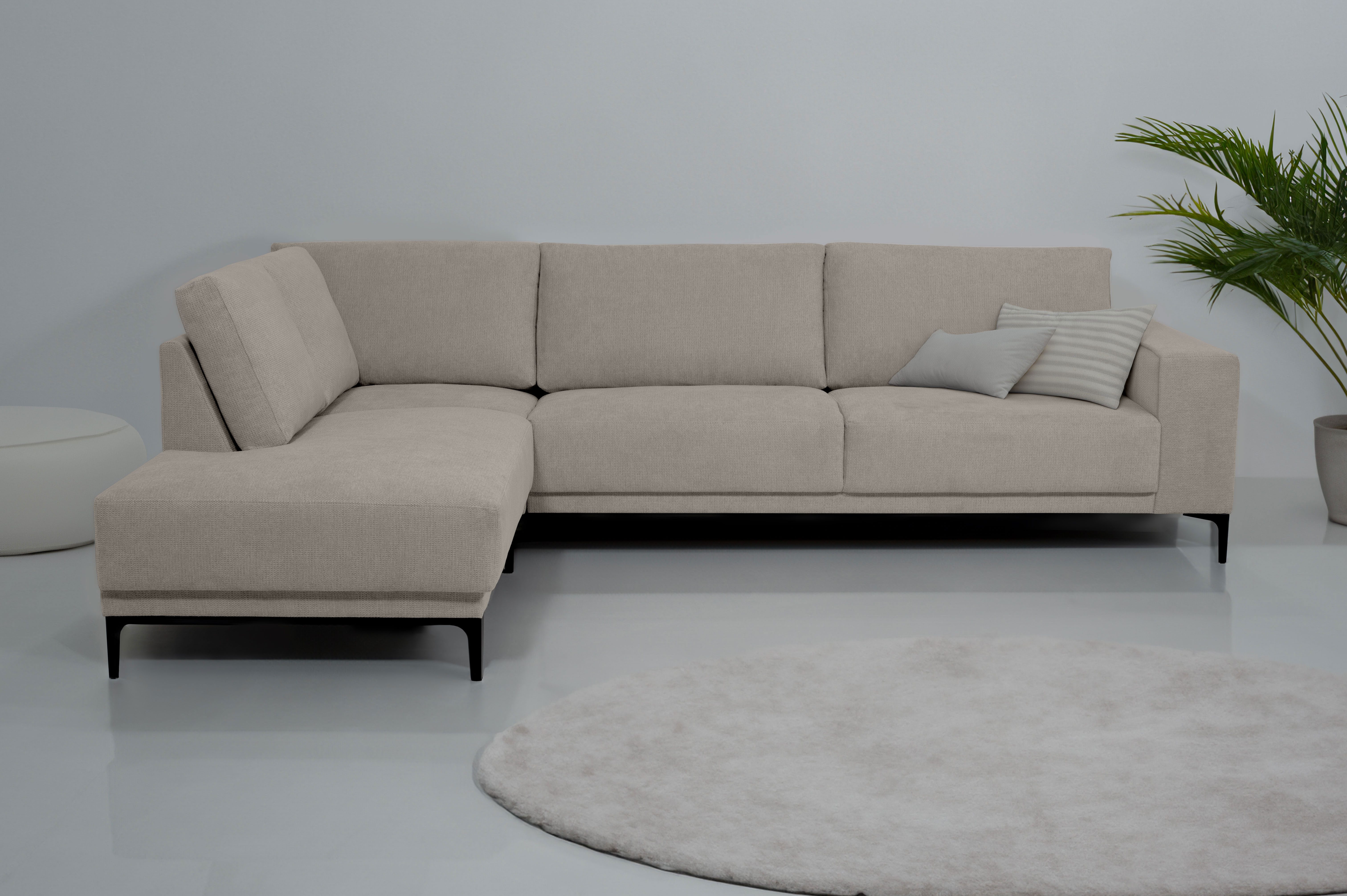 PLACES OF STYLE Ecksofa "Xander, L-Form," Breite 289 cm, Webstoff, Soft-Tou günstig online kaufen