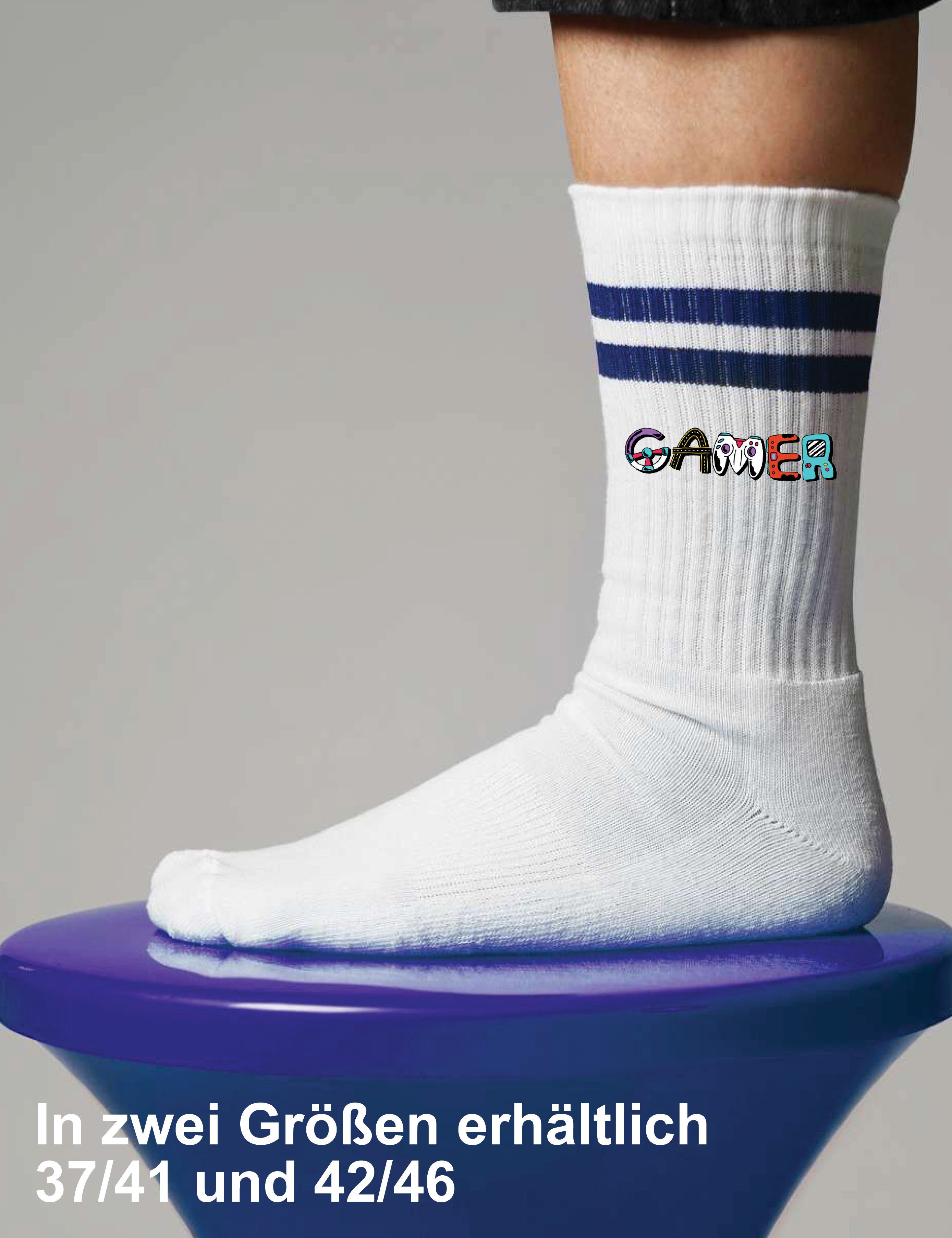 Youth Designz Tennissocken Gamer Unisex Socken Geschenk Retro mit verstärkter Verse und Zehenbereich