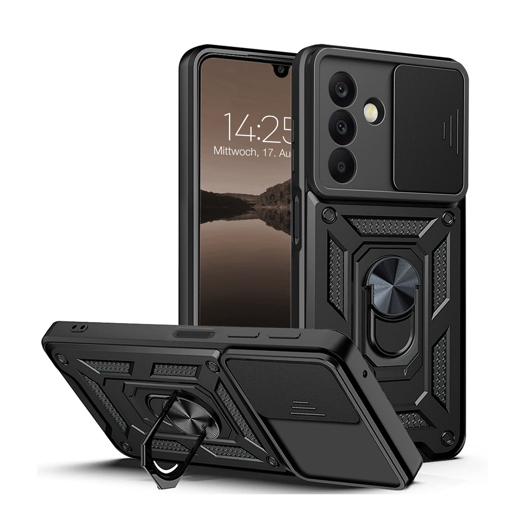 Tec-Expert Handyhülle Outdoor Cover Hülle für Samsung Galaxy A17 / A17 5G 6.7 Zoll, 6.7", Premium Hülle mit Kameraschutz aus verstärktem Polycarbonat