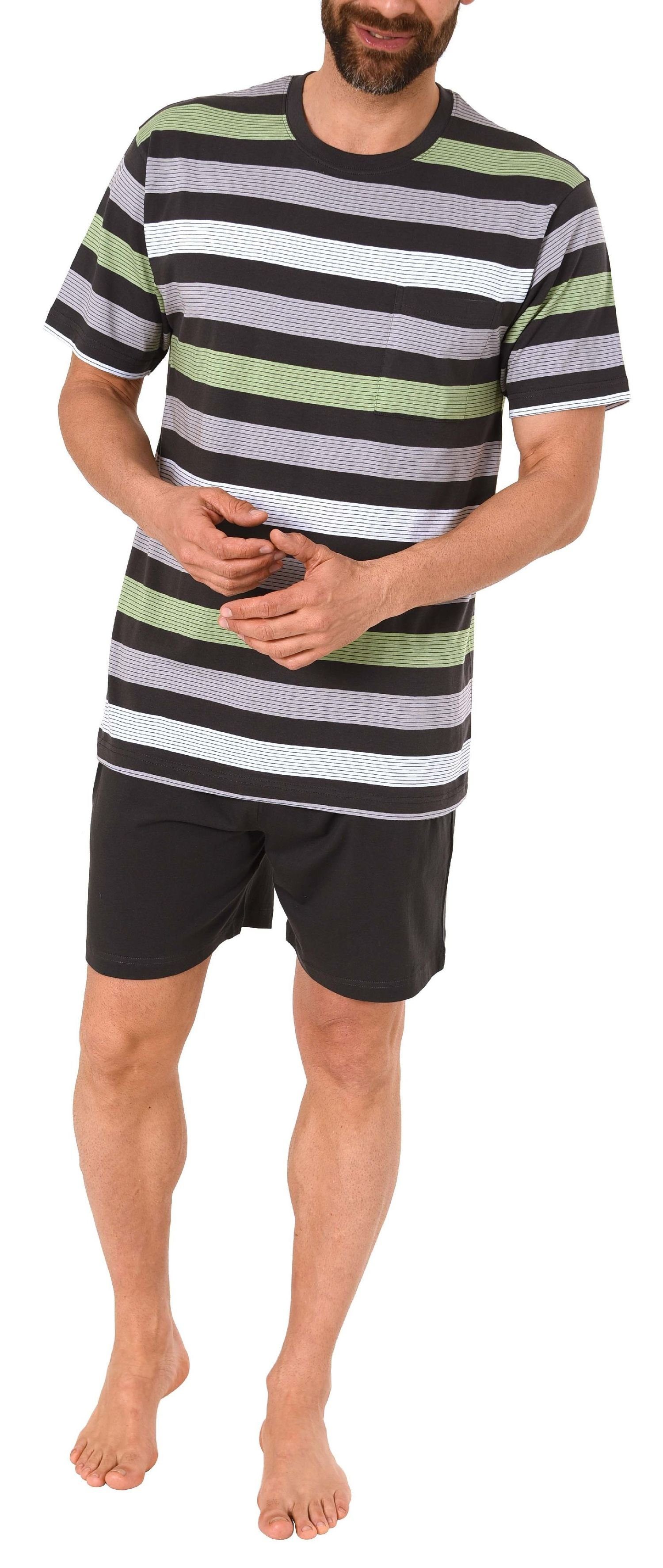 Normann Pyjama Herren Shorty Pyjama kurzarm günstig online kaufen