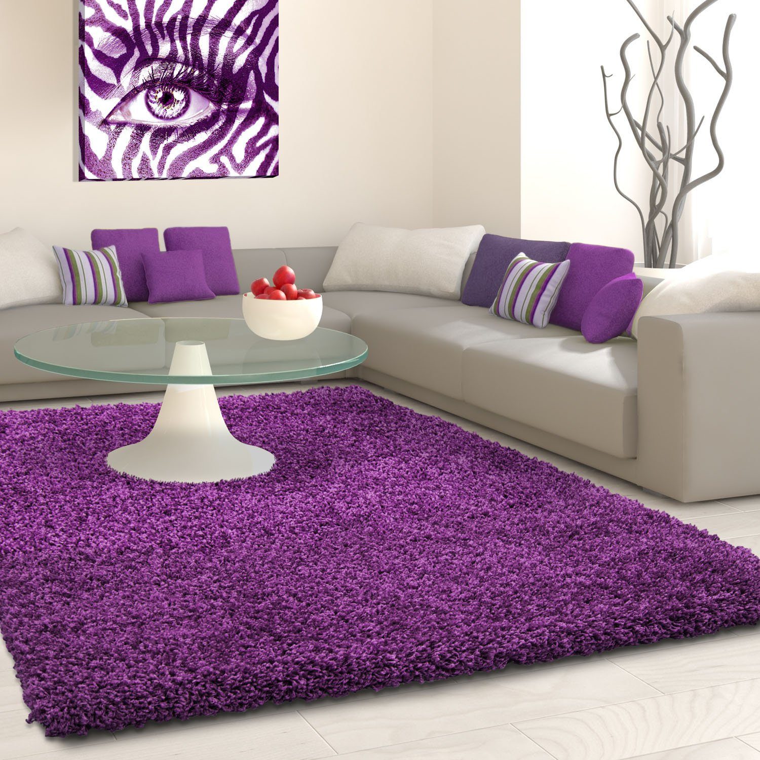 Ayyildiz Teppiche Hochflor-Teppich Life Shaggy 1500, auch als Läufer und in Rund erhältlich, rechteckig, Höhe: 30 mm, Langflor, uni, große Farb- und Größenauswahl. Wohnzimmer, alle Räume