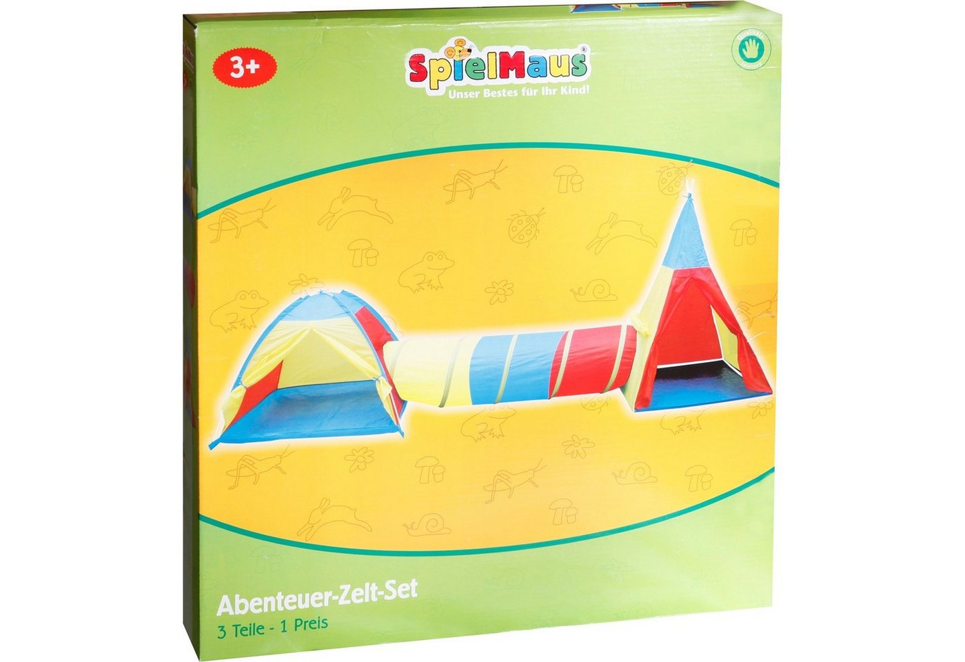 Vedes Spielzelt 71801730 SpielMaus Abenteuer-Zelt-Set