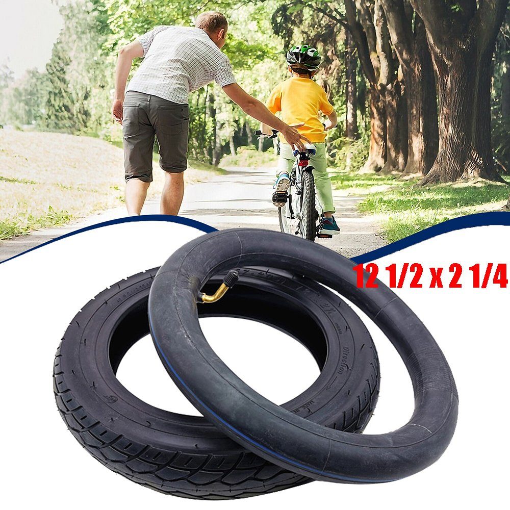 Schlauch Laufrad 1 Set Fahrrad Reifen Decke Mantel Set für MTB 12 1/2 x 2 1/4 