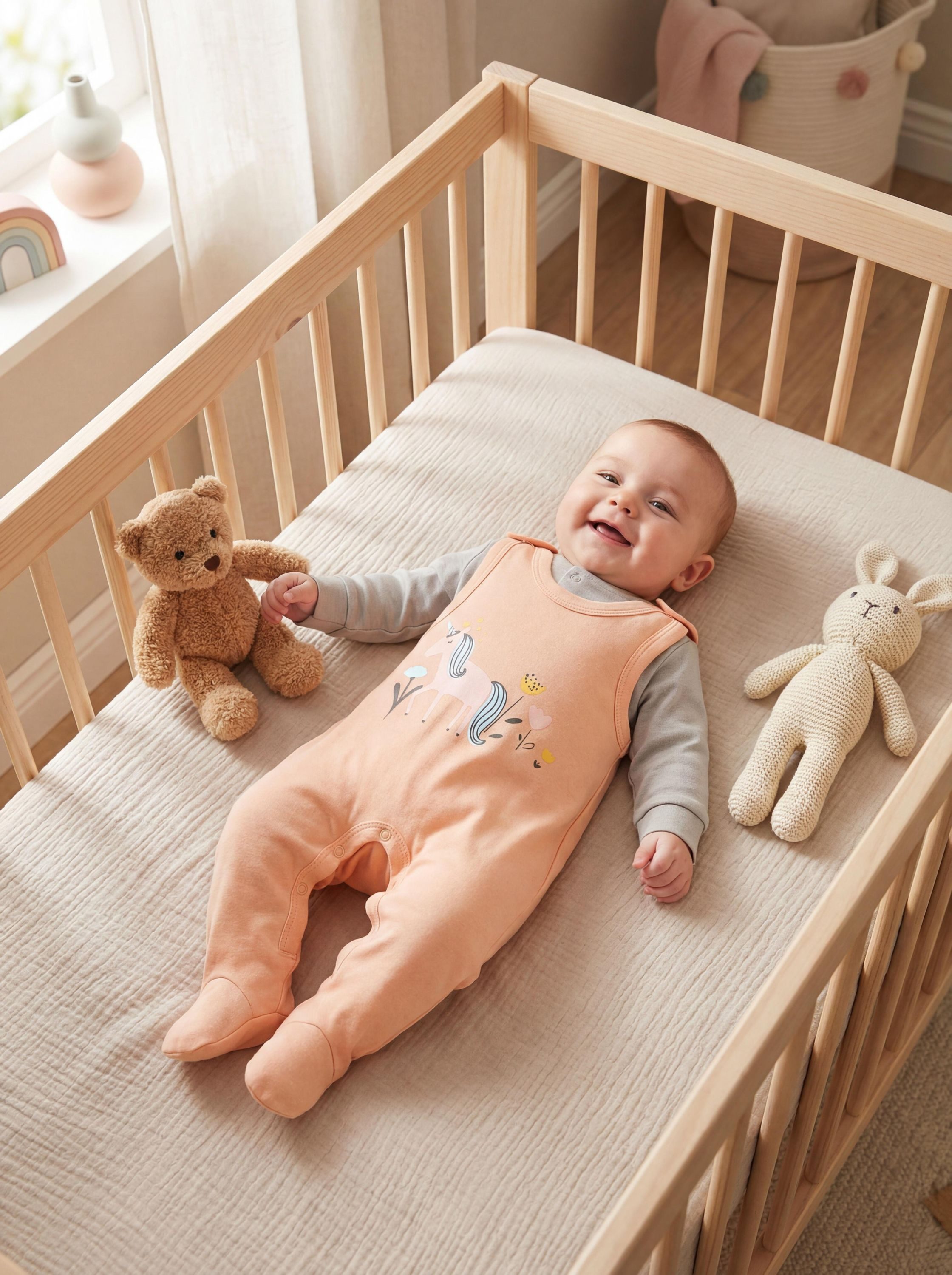 TupTam Strampler TupTam Baby Mädchen Jungen Strampler mit Langarmshirt Aufdruck Spruch