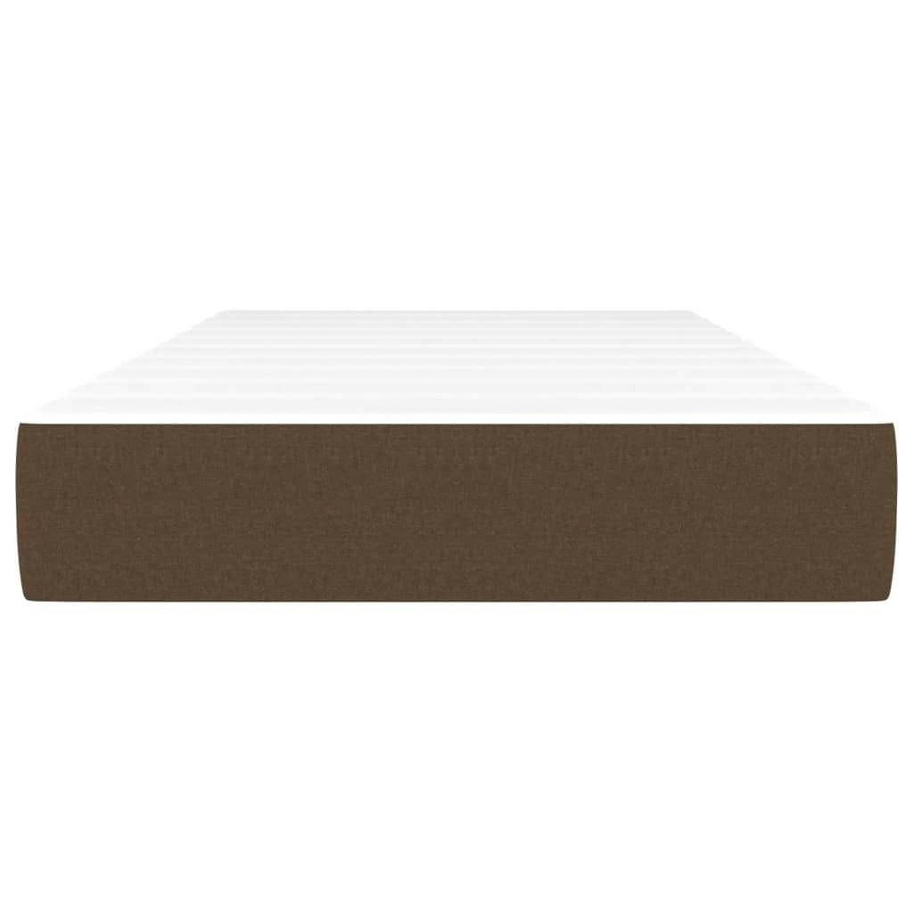 Boxspringmatratze Taschenfederkernmatratze Dunkelbraun 90x190x20 cm Stoff, günstig online kaufen