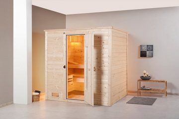 weka Sauna Bergen, BxTxH: 198 x 181 x 204 cm, 45 mm, ohne Ofen