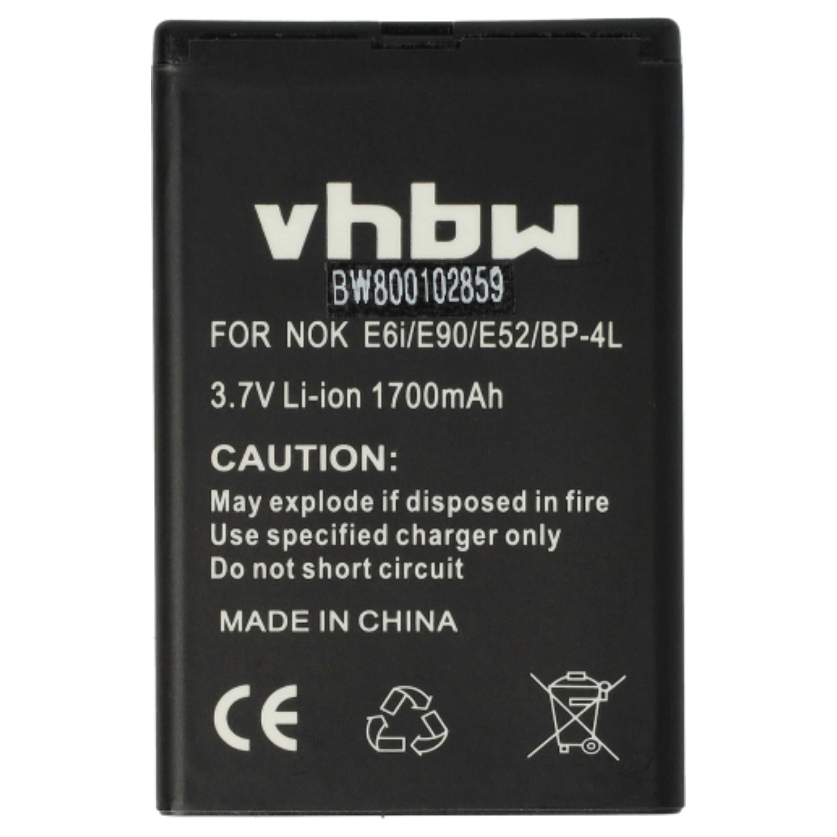 vhbw kompatibel mit Hyundai MB-140 Smartphone-Akku Li-Ion 1700 mAh (3,7 V)