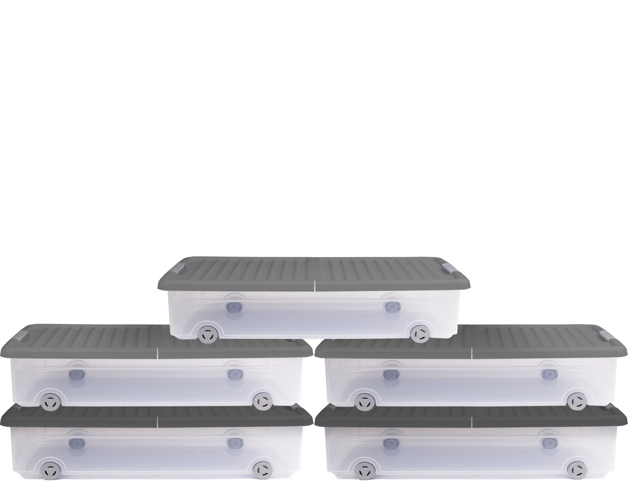 ONDIS24 Aufbewahrungsbox Unterbettbox Rollerbox Aufbewahrungsbox 35 W (5 St günstig online kaufen