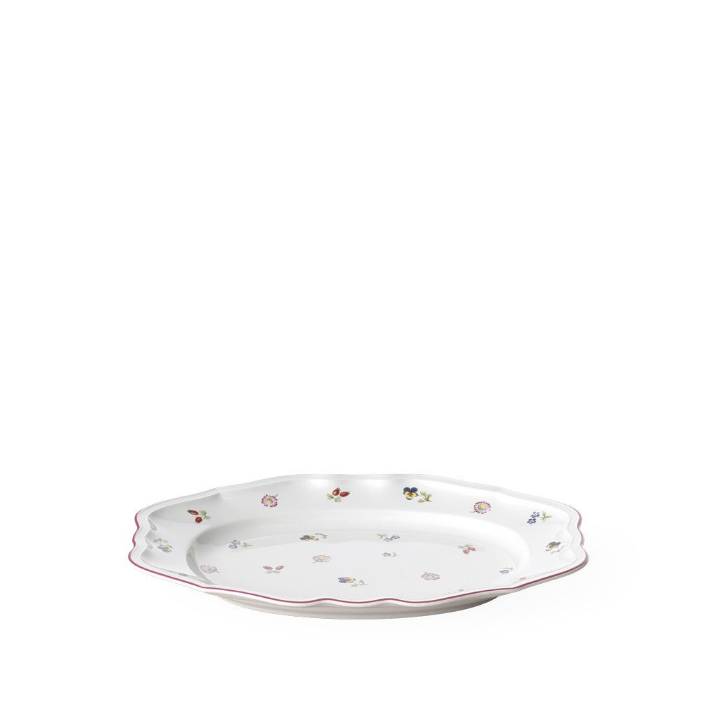 Villeroy & Boch Servierplatte Petite Fleur ovale Platte 37 cm, Porzellan, (1-tlg), Premium Porcelain, mikrow.- & spülm.sicher, Made in Germany