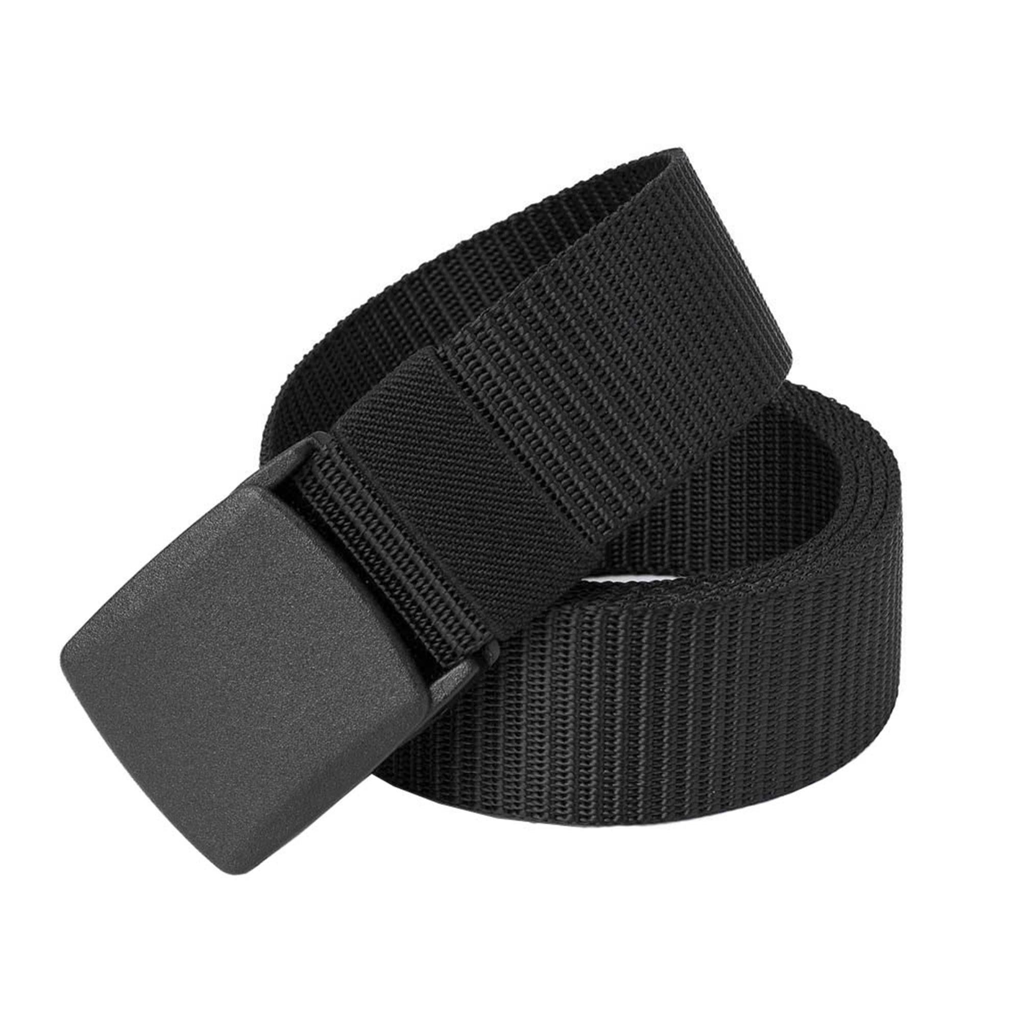 VERK GROUP Synthetikgürtel Gürtel Hosengürtel Quick Release Militär Koppel Universal, Armee, Gürtel, Schwarz