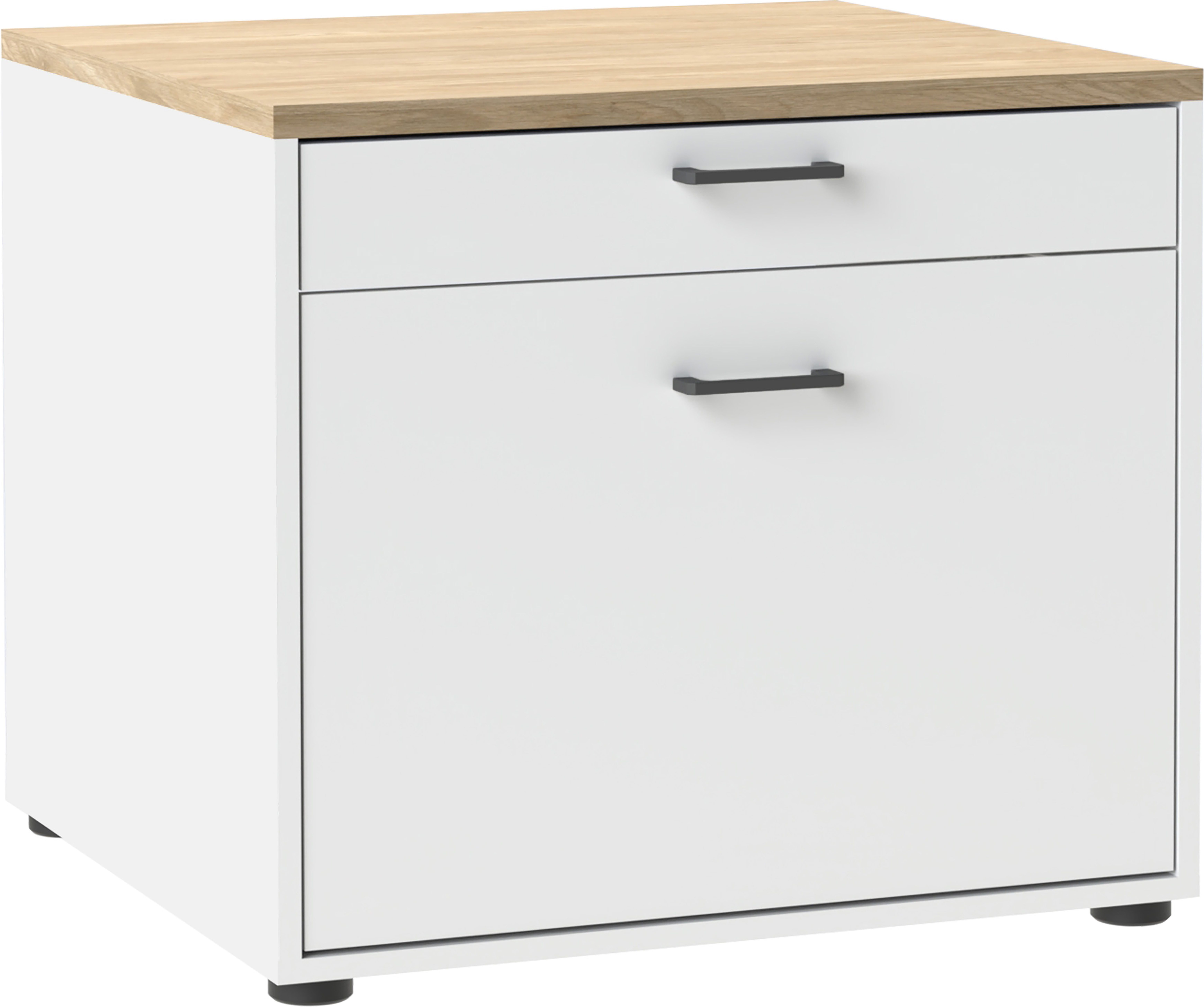 Schildmeyer Waschmaschinenumbauschrank Solea, mit praktischem Auszug, Breite 67 cm, Made in Germany (1-St) praktischer Auszug zum Abstellen eines Wäschekorbs, Made in Germany