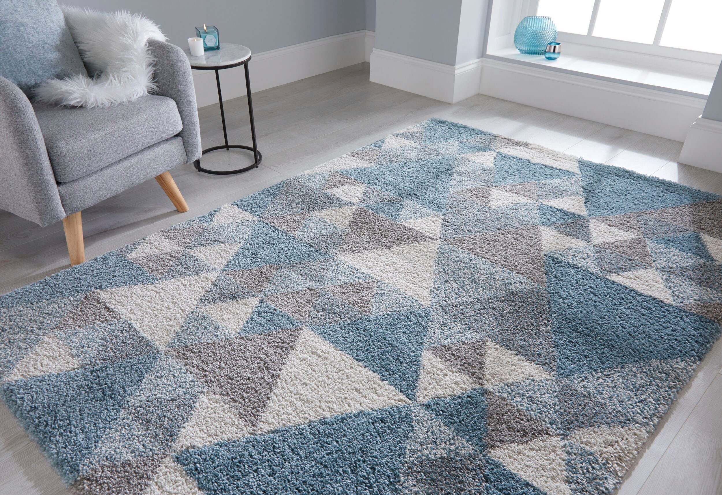 Hochflor-Teppich Nuru, FLAIR RUGS, rechteckig, Höhe: 30 mm