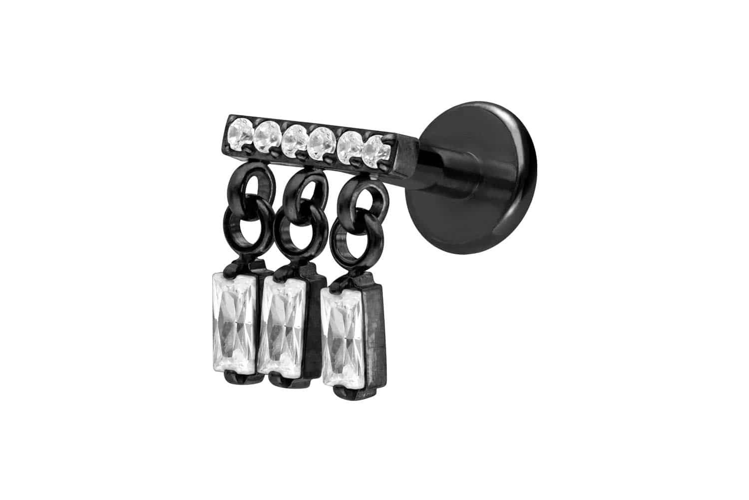 Piercing-Set Titan Labret mit Innengewinde WINDSPIEL