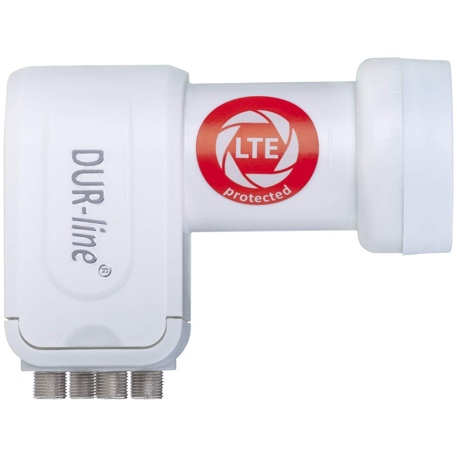 Universal-Quad-LNB DUR-line DUR-line Quad LTE-Filter +Ultra mit [ weiß - 4 - Teilnehmer LNB Test