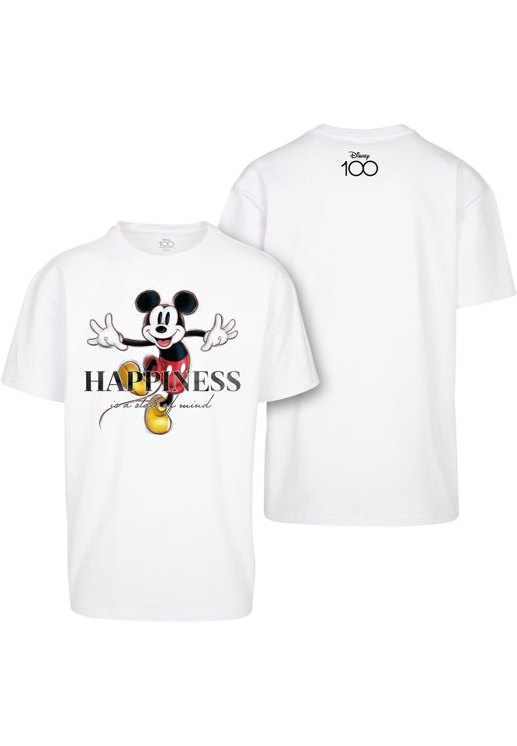 100 Tee Upscale Oversize T-Shirt Happiness Mickey Mister Tee (1-tlg) Unisex by Disney
