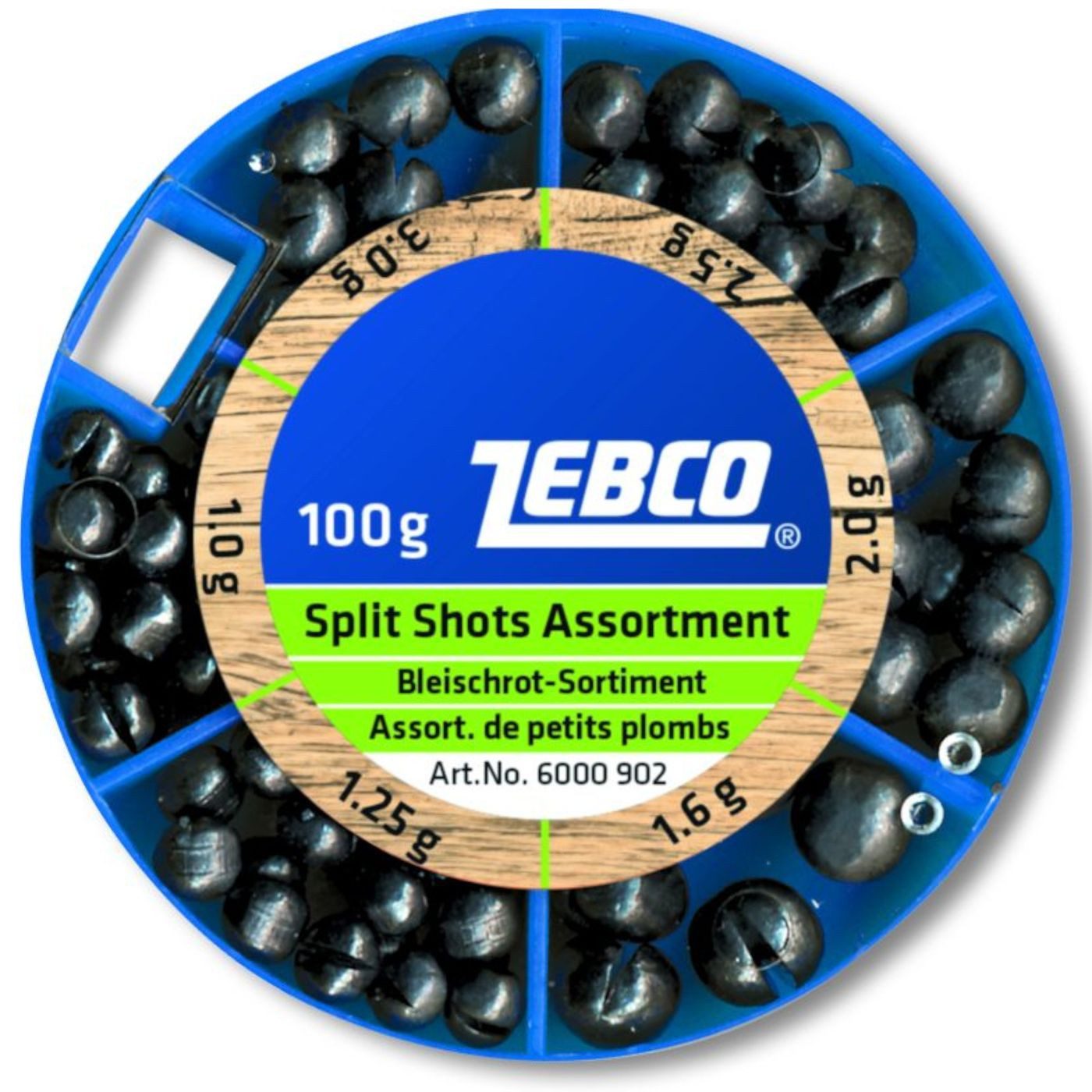 Zebco Bleischrot Zebco Bleischrot-Меню grob - 100g Spaltbleie