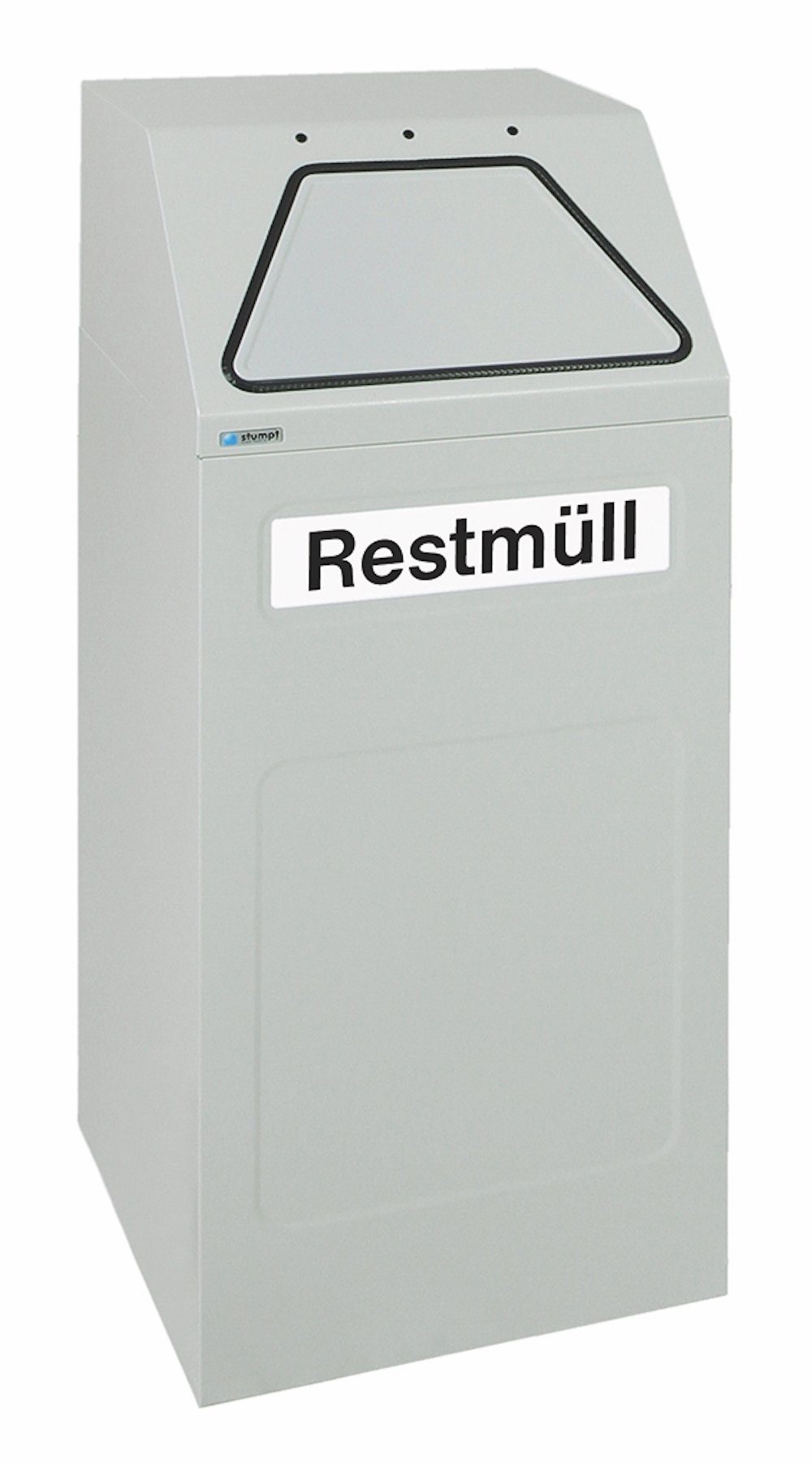 Mülltrennsystem Abfallsammler selbstschließend 65L HxBxT 97x40x38cm Feuershemmend Grau