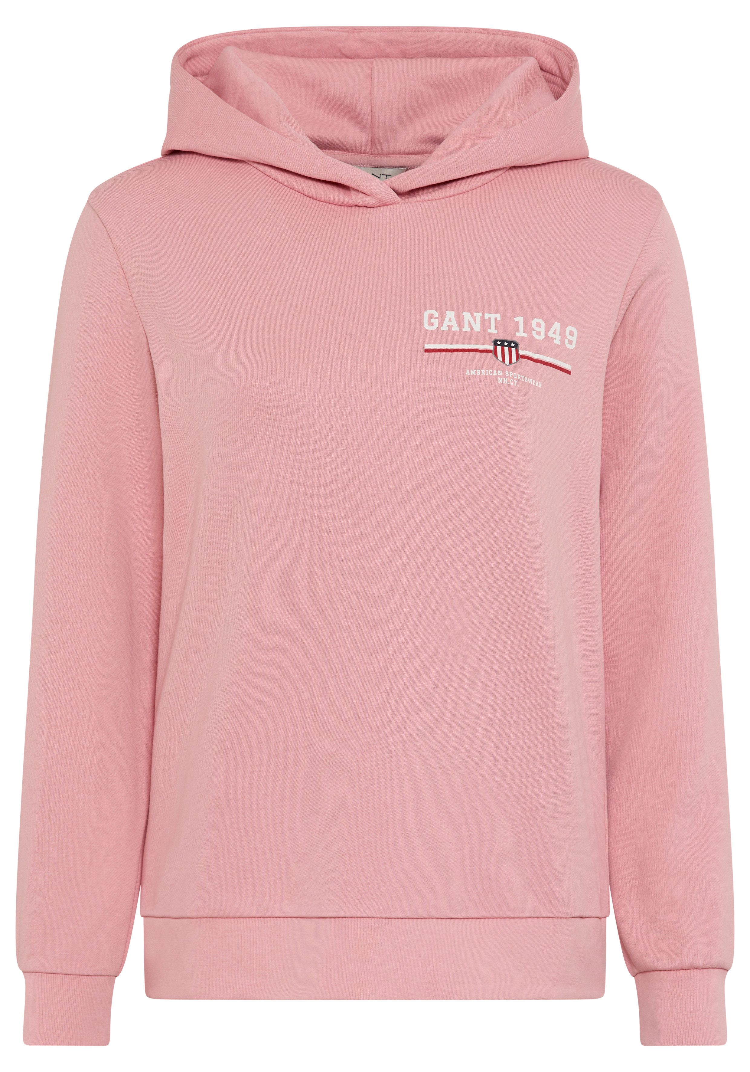 Gant Hoodie REG GRAPHIC HOODIE gerippte günstig online kaufen