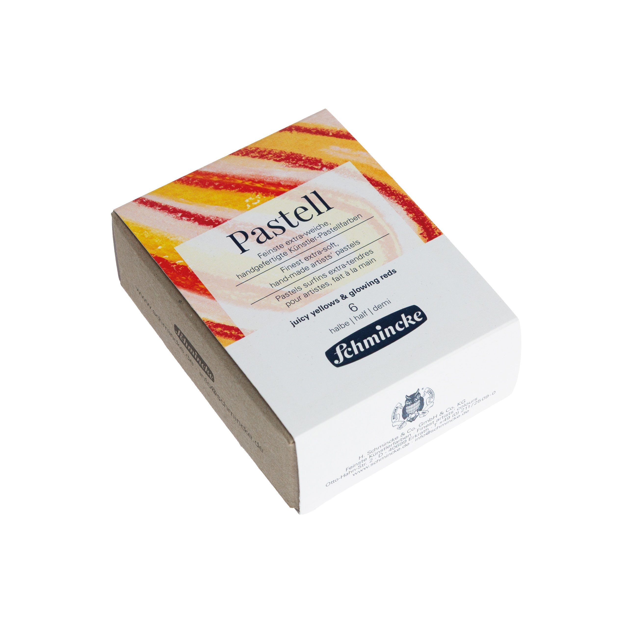 Schmincke Pastellkreide Pastell - juicy yellows & glowing reds - 6 halbe Stifte - 77 770 097