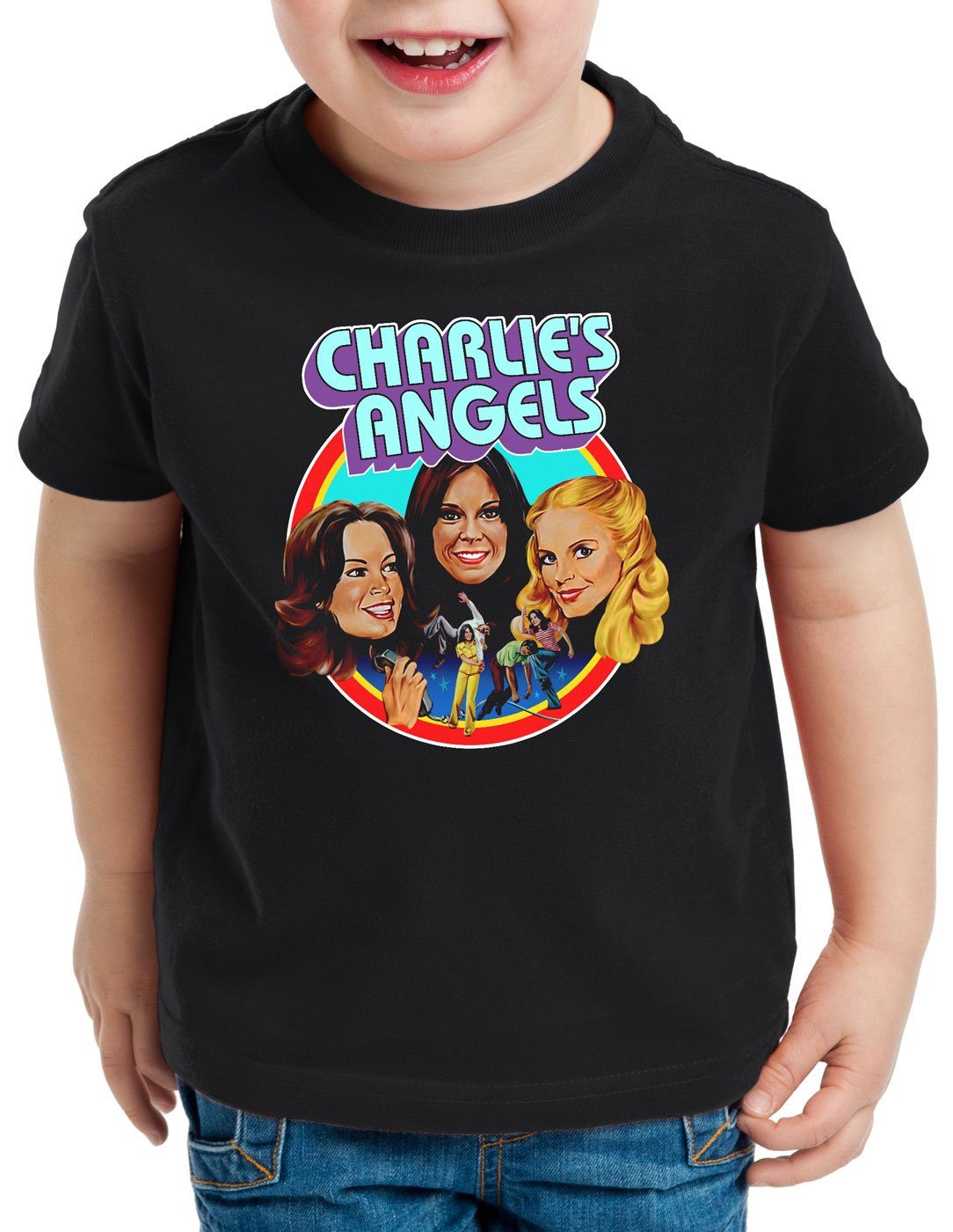 style3 Print-Shirt Kinder T-Shirt Charlies Angels drei eingel für