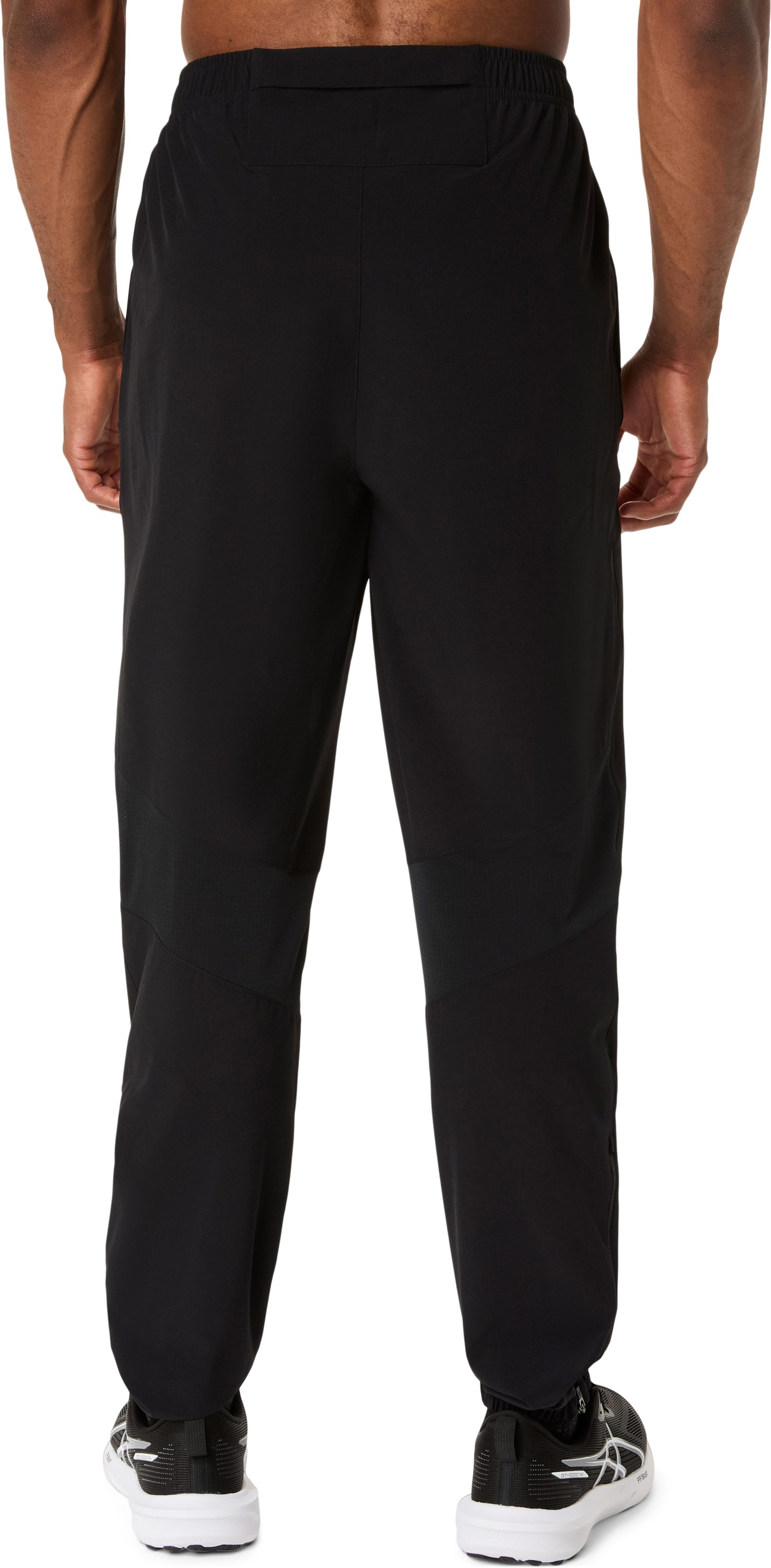 Asics Laufhose ICON PANT mit Handytasche hinten im Bund, Beinabschluss mit seitlichem Zipper