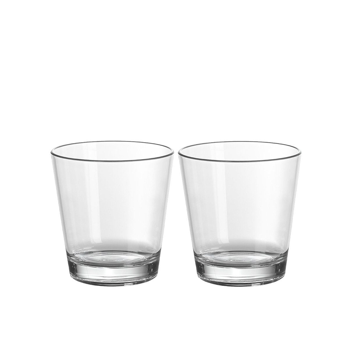 Saftglas Kunststoff - aus 2 250ml, Glas bruchfestem x Polycarbonat GIMEX