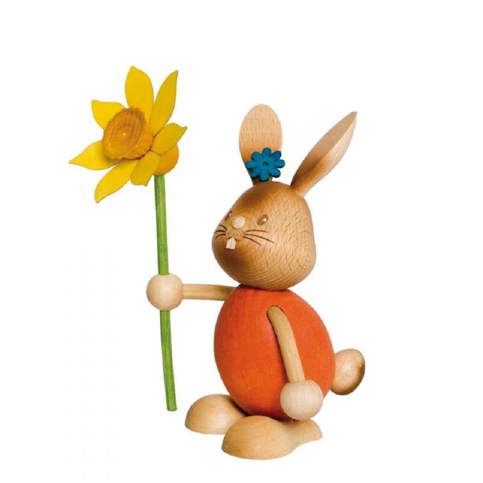 Osterhase Stupsi mit Blume