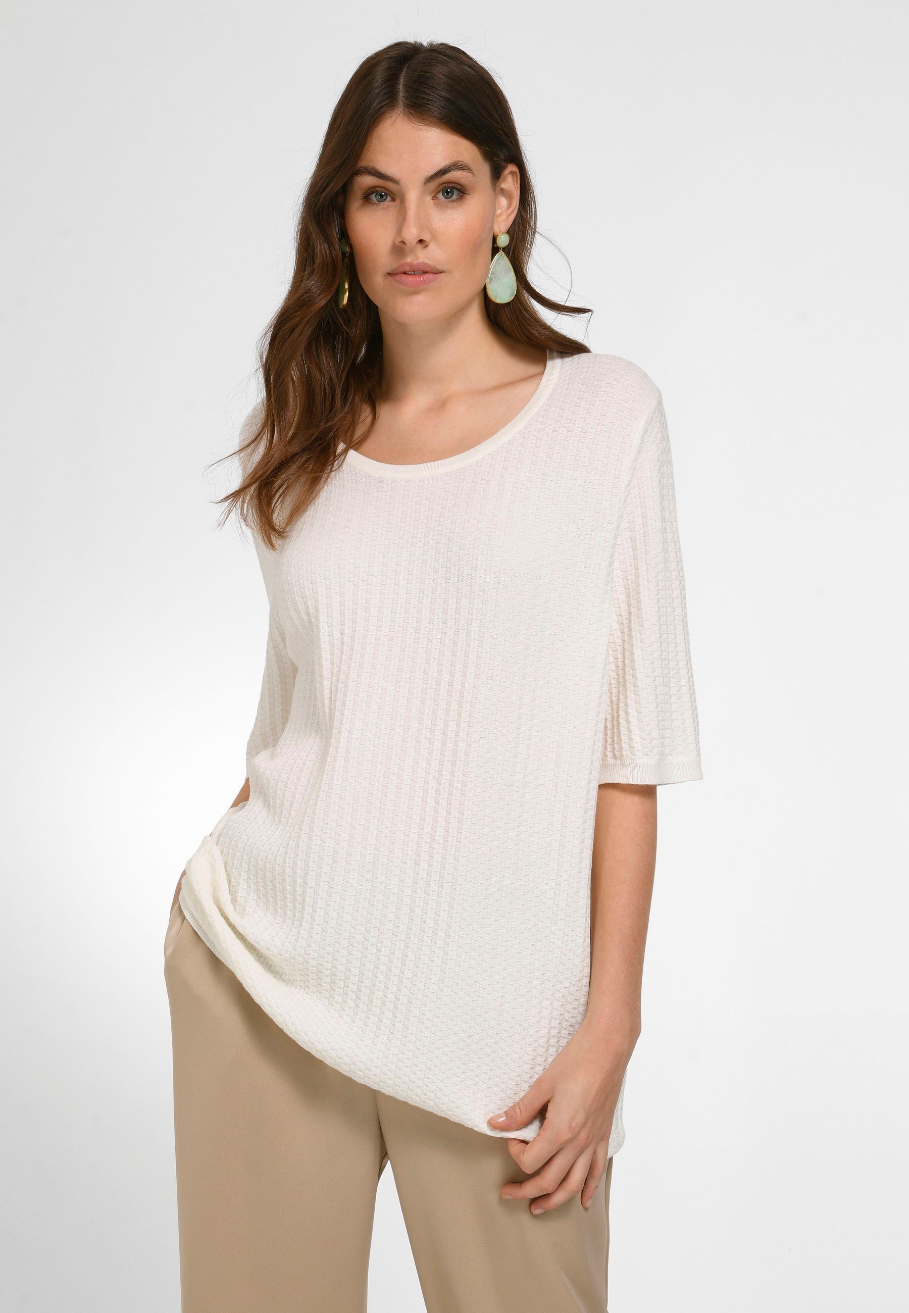 Emilia Lay Strickpullover Pullover weiss