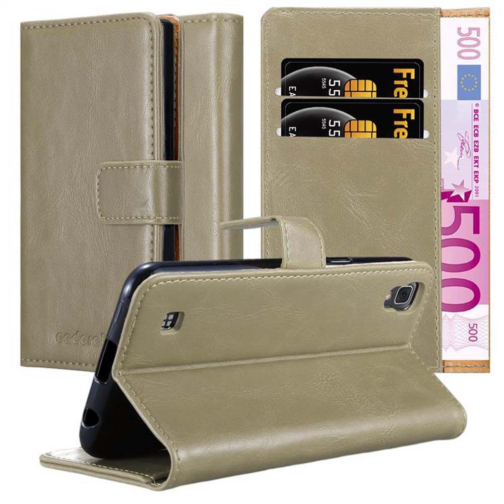 Cadorabo Handyhülle für LG X POWER Hülle LG X POWER, Klappbare Handy Schutzhülle - Hülle - mit Standfunktion und Kartenfach