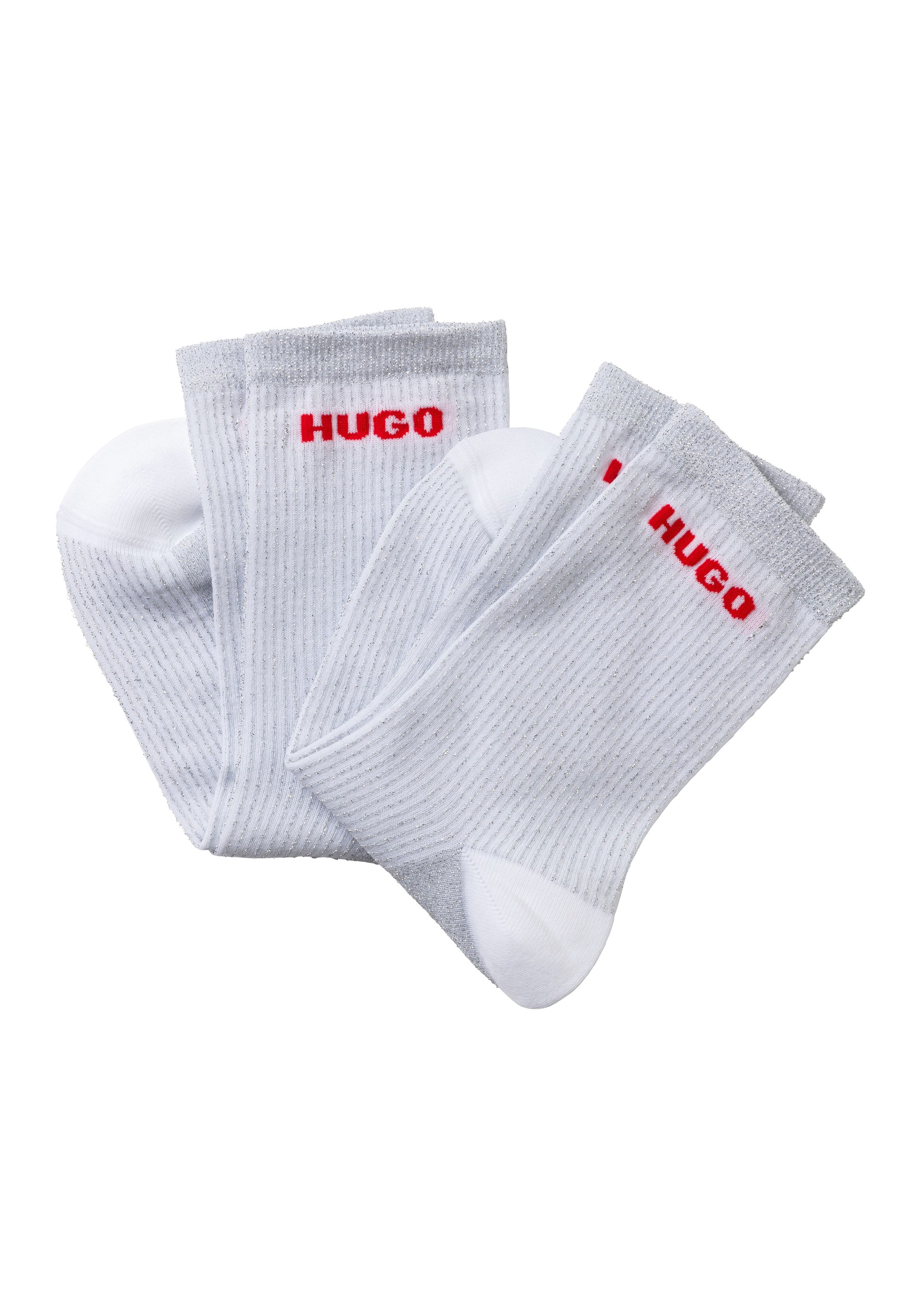 Freizeitsocken 2P QS RIB LUREX PA W