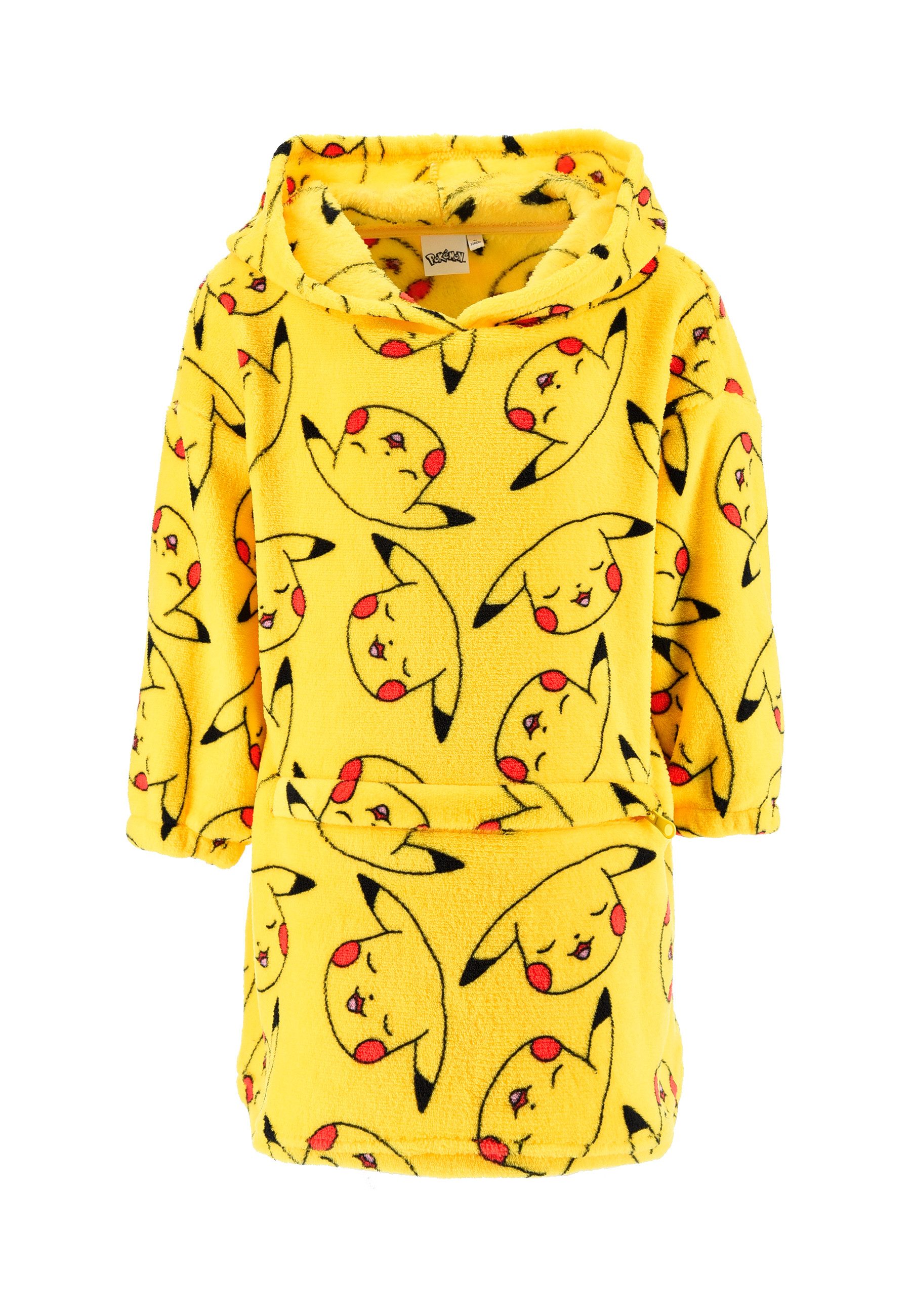 POKÉMON Kapuzensweatshirt Pikachu Decken-Hoodie Mädchen kuschlig