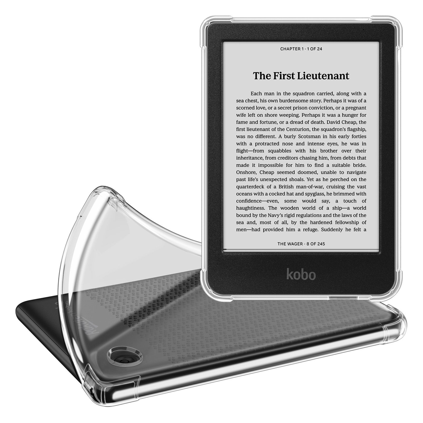 Fintie E-Reader-Hülle für Tolino Shine 5(2024)/Shine Color/Shine 4(2022) 6 Zoll eReader, Clear Weiche TPU Case, Durchsichtig Stoßfest Anti-Scratch Cover