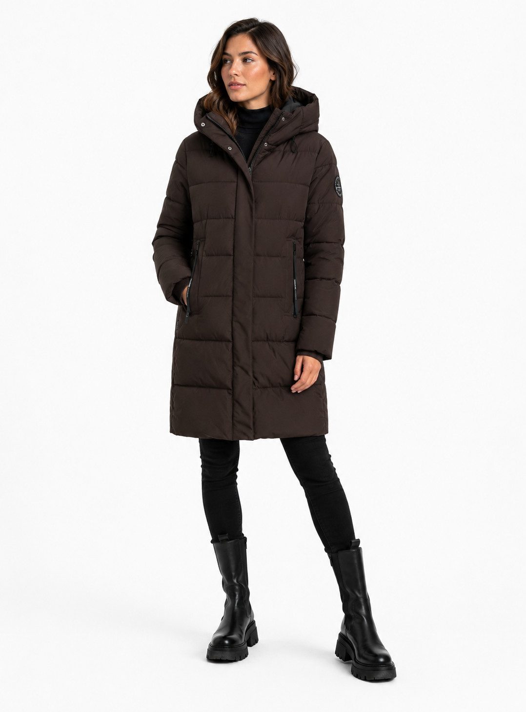 SUBLEVEL Parka Damen Winter Jacke Mantel Parka Steppjacke Wintermantel warm Outdoor
