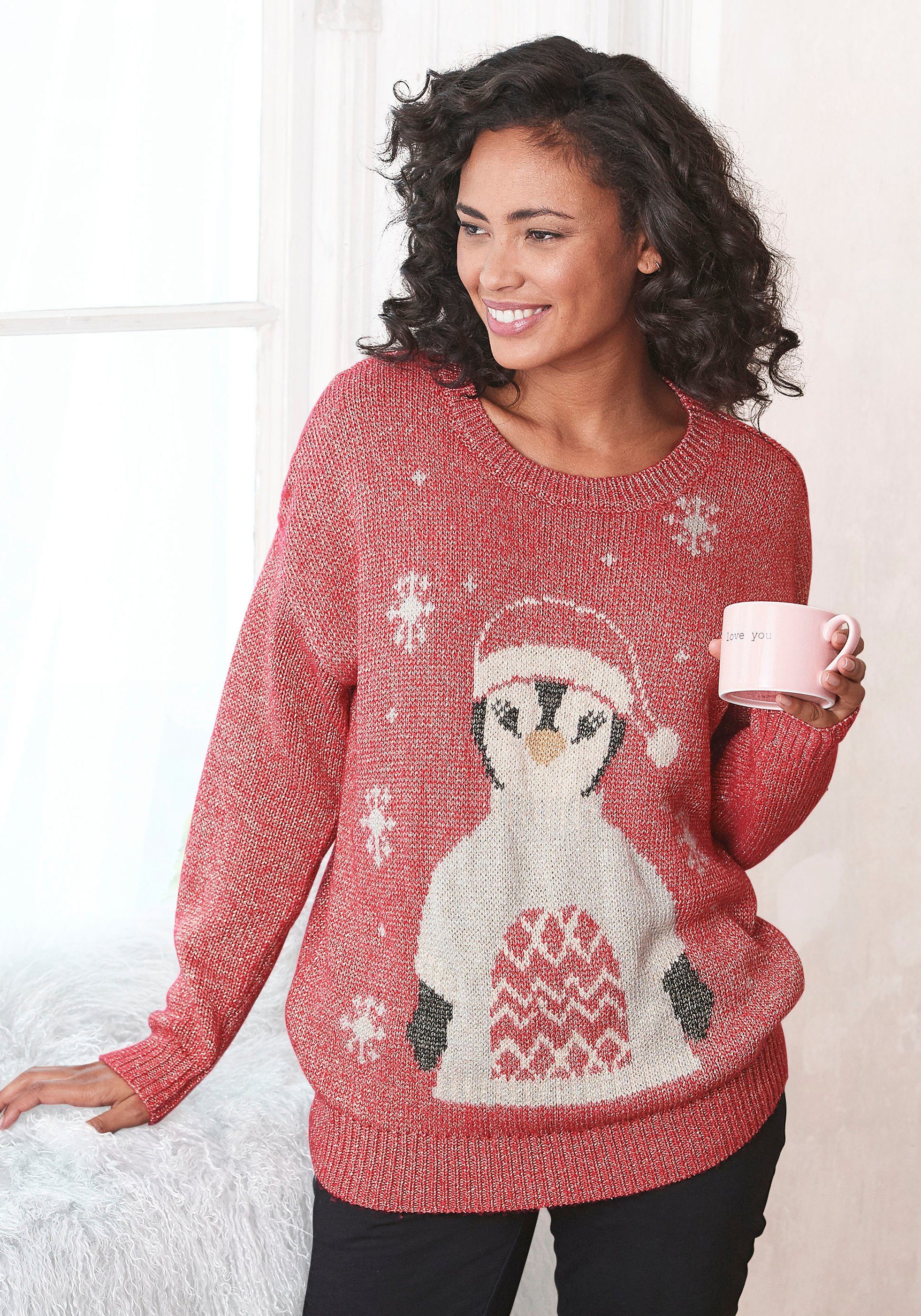 LASCANA Sweater Рождественские Loungeanzug