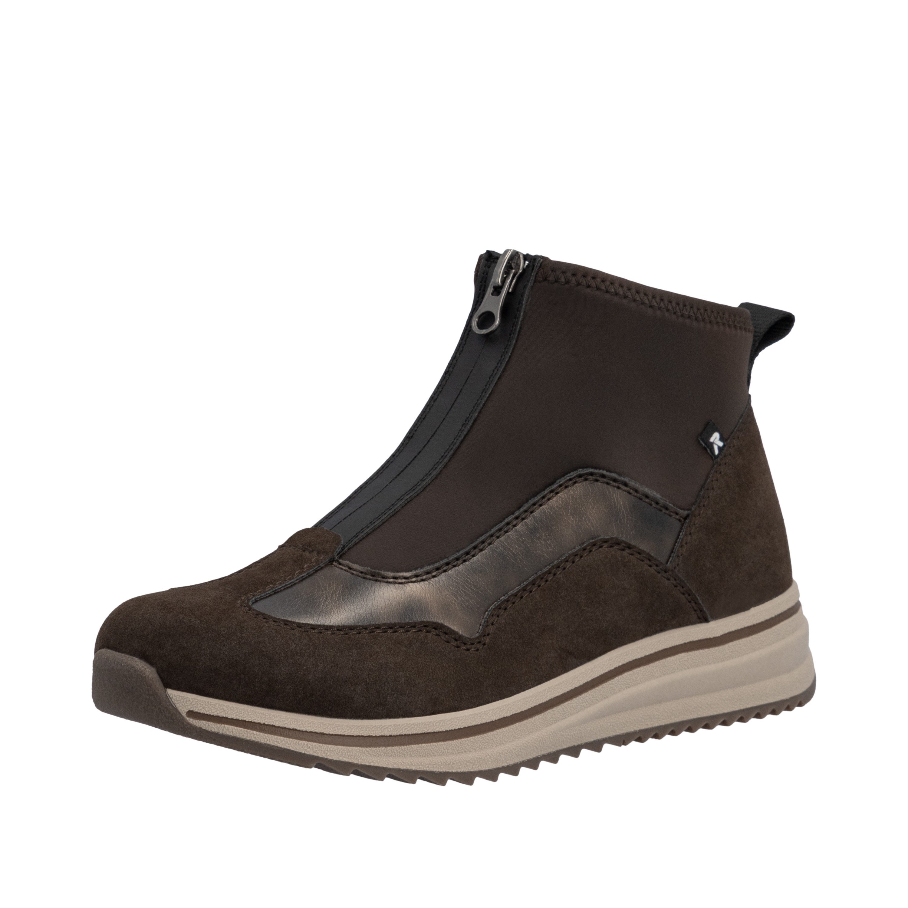 Rieker Sneakerboots Stiefelette, High-Top Sneaker mit Reißverschluss vorne